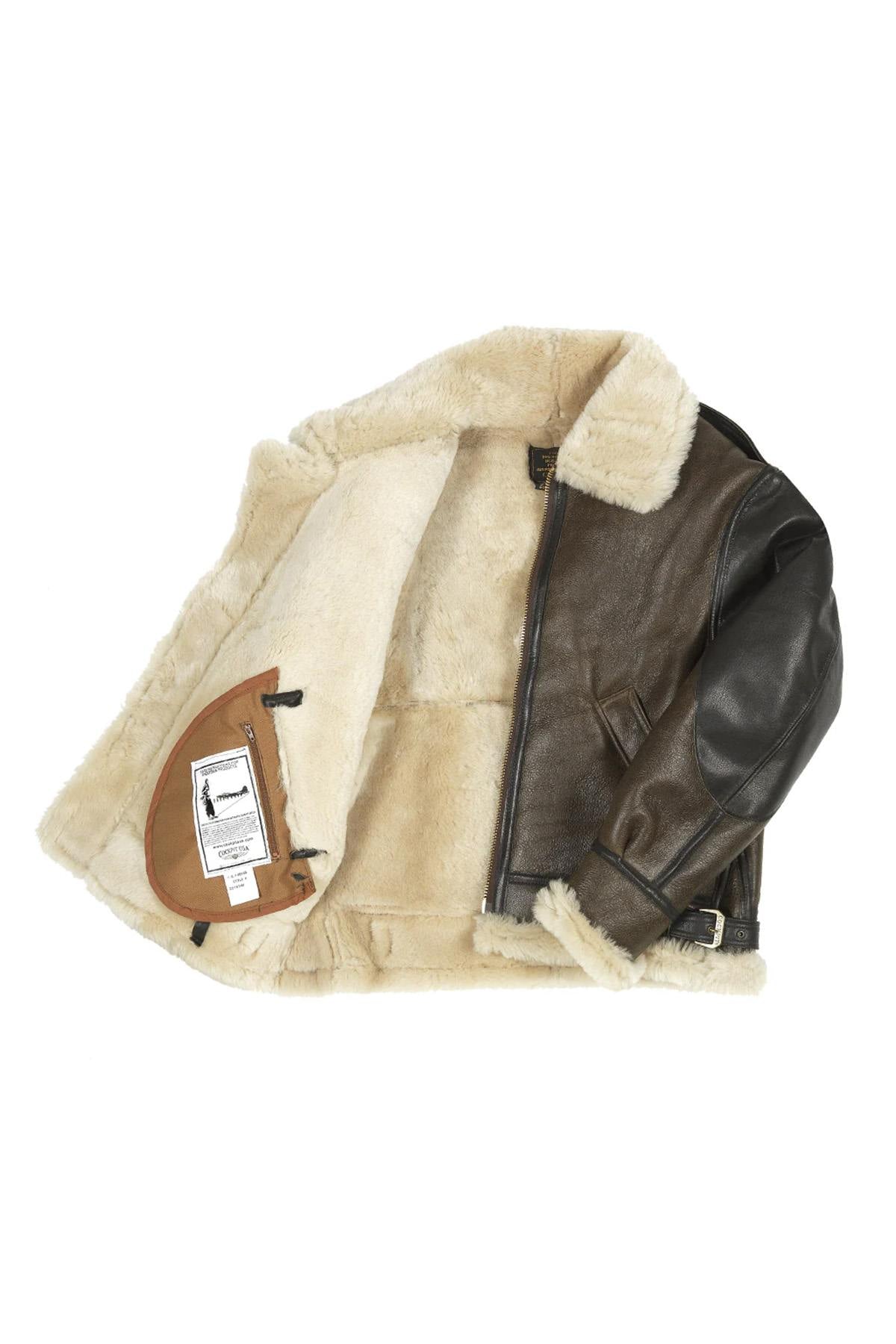 B-3 bomber jacket in shearling - Image n°5