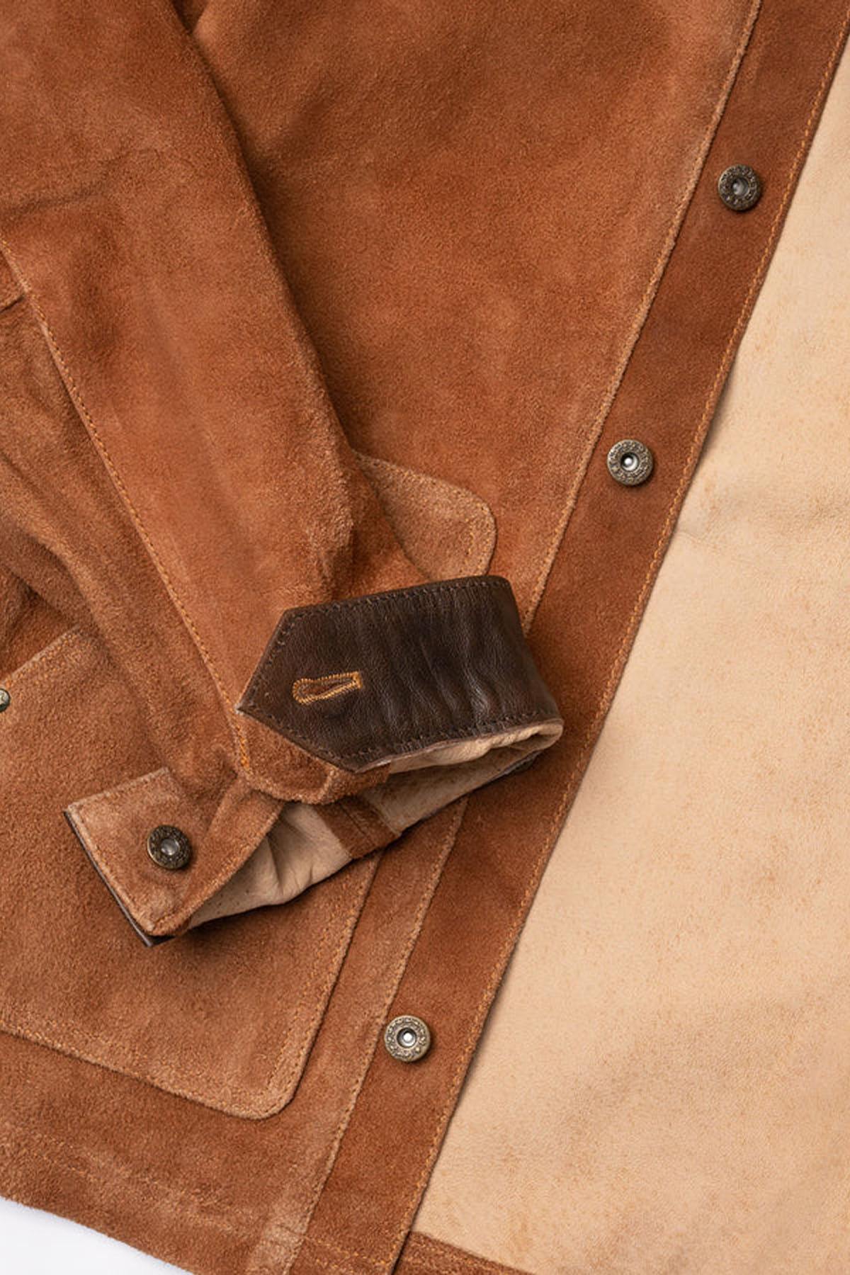 Men's jacket in brushed cowhide leather - Image n°4