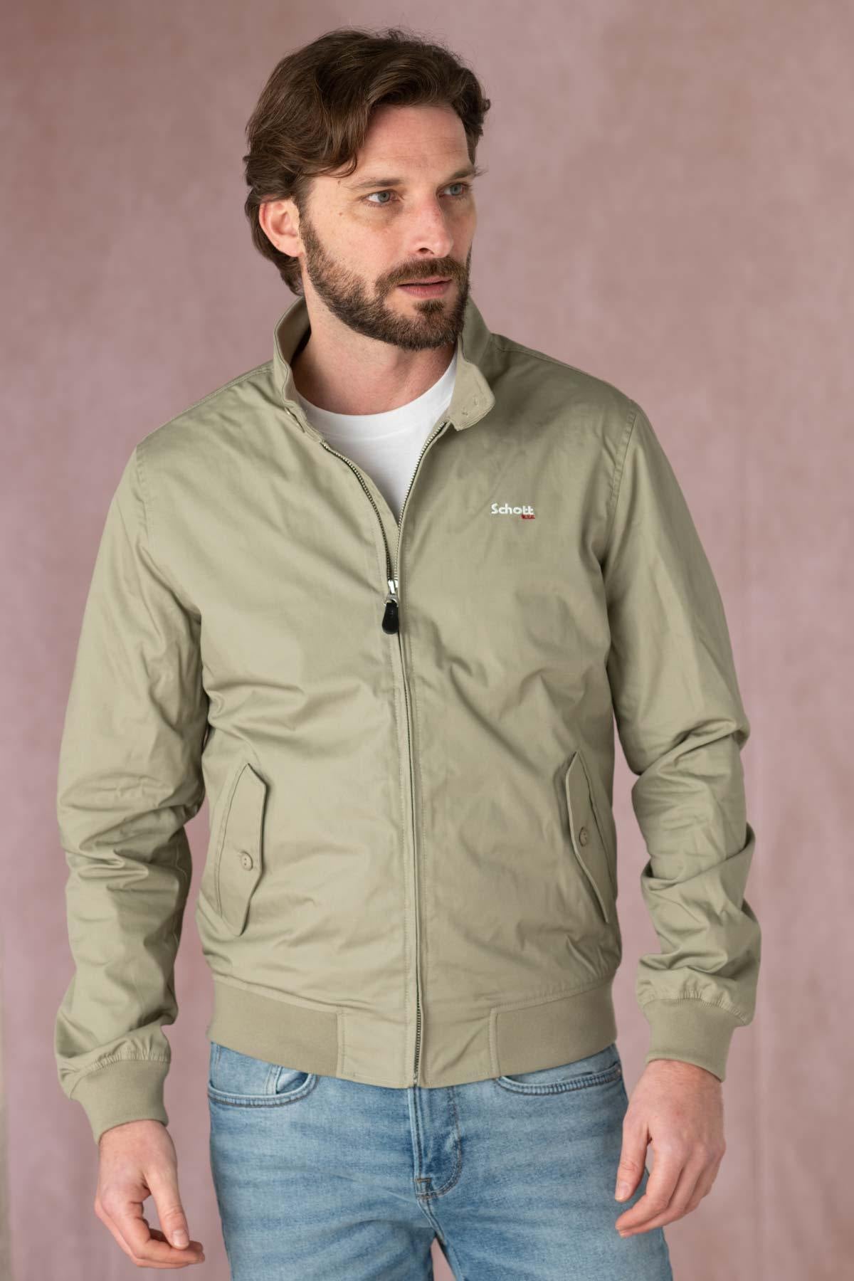 Khaki stardust jacket for men - Image n°5