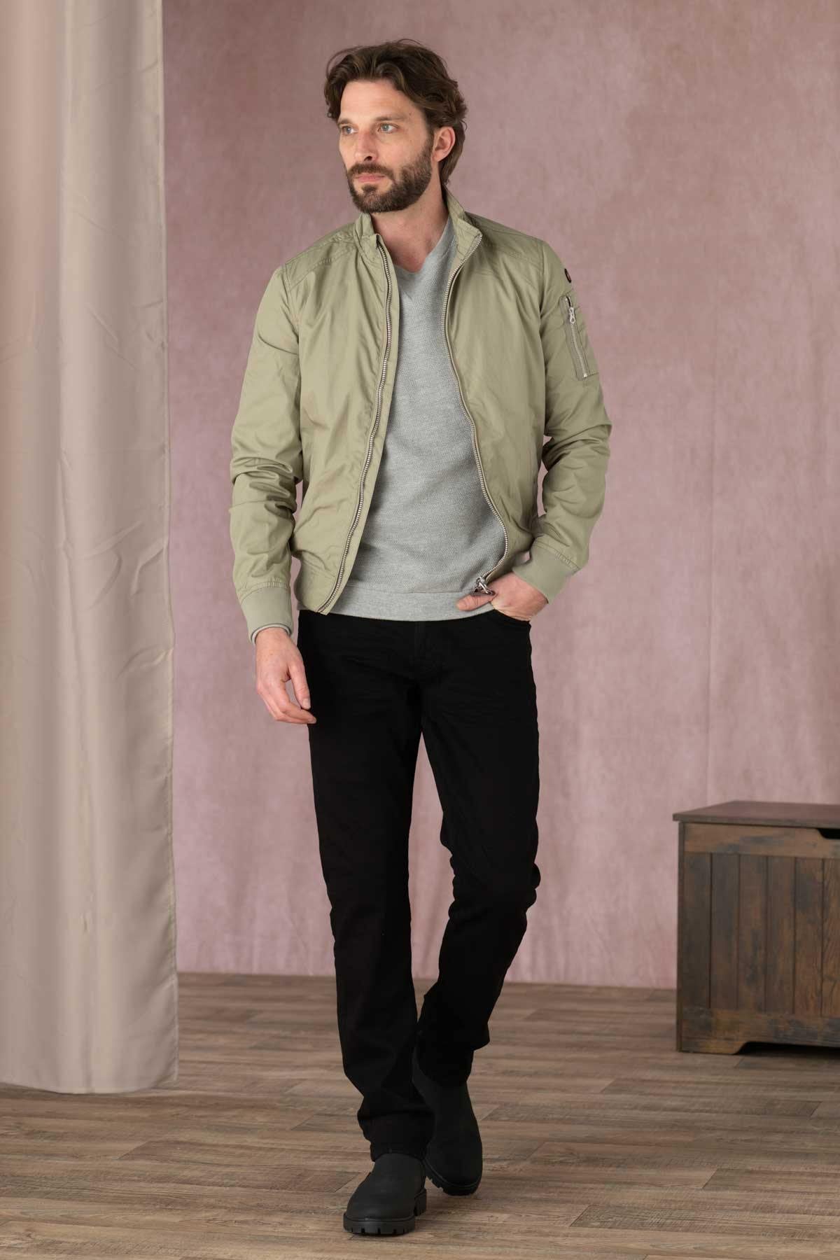 Casual khaki jacket - Image n°2