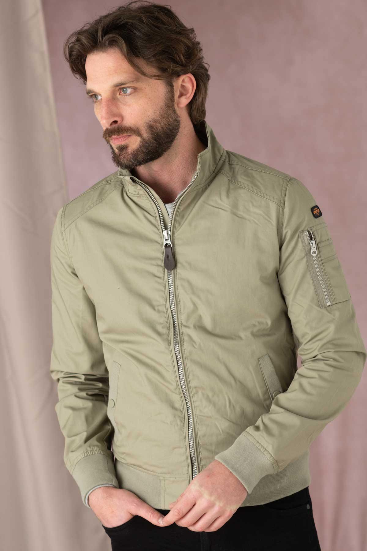 Casual khaki jacket - Image n°6