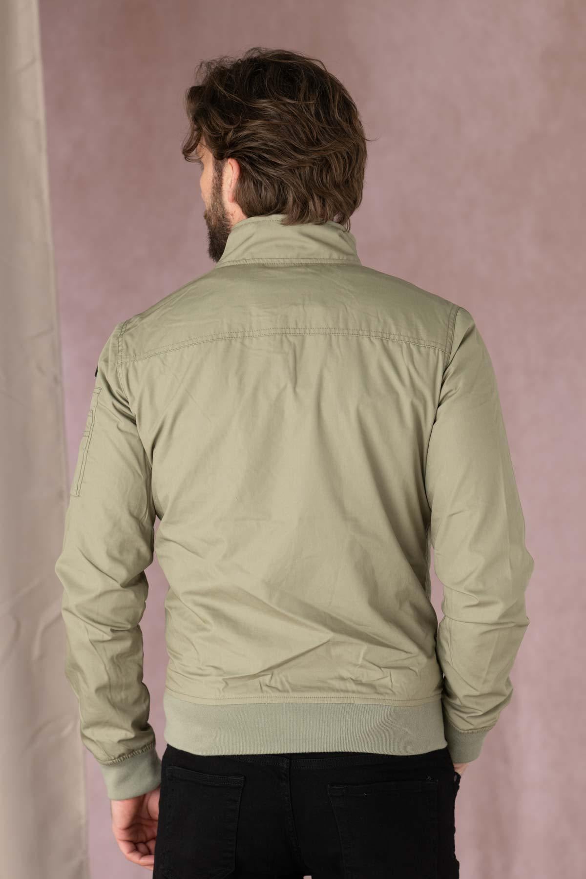 Casual khaki jacket - Image n°7