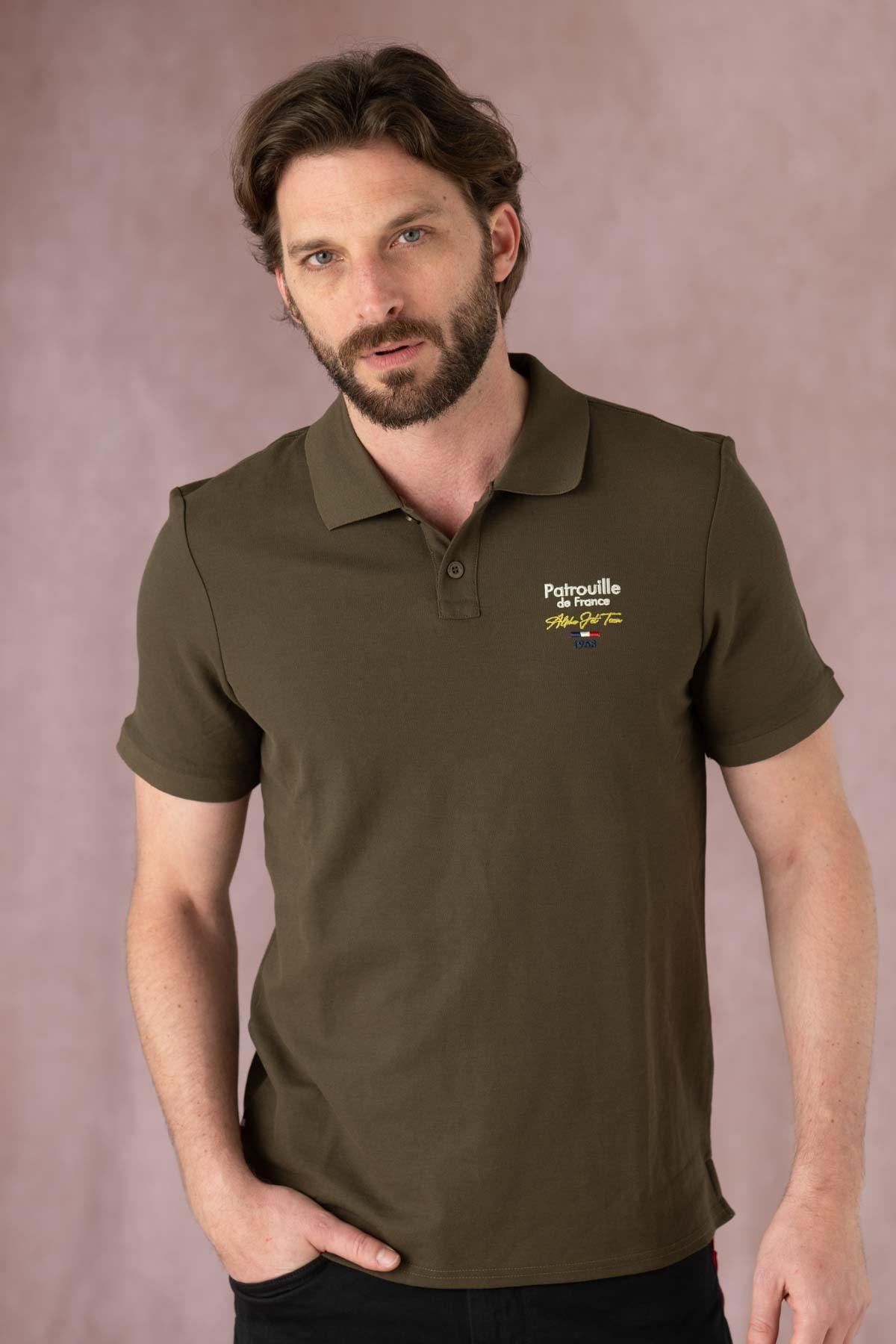 Patrouille de France khaki polo shirt - Image n°5