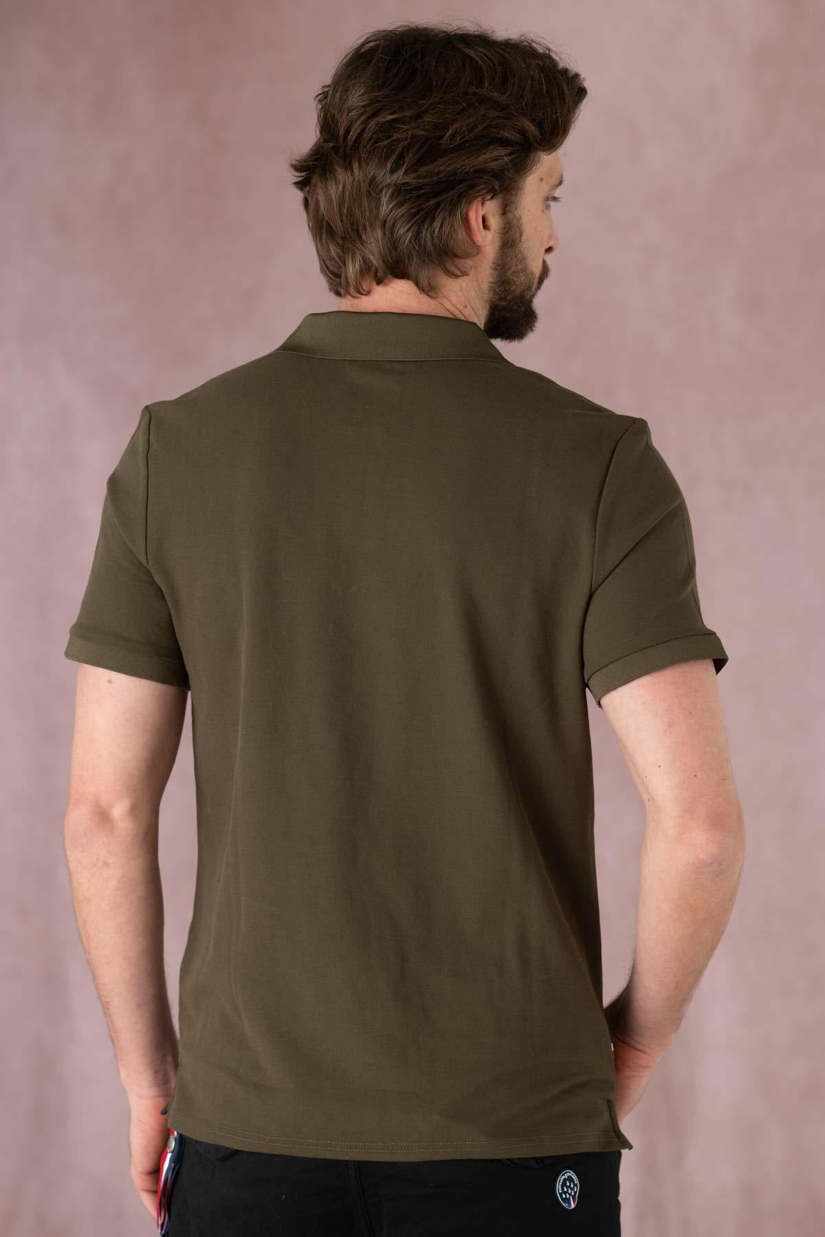 Patrouille de France khaki polo shirt - Image n°4