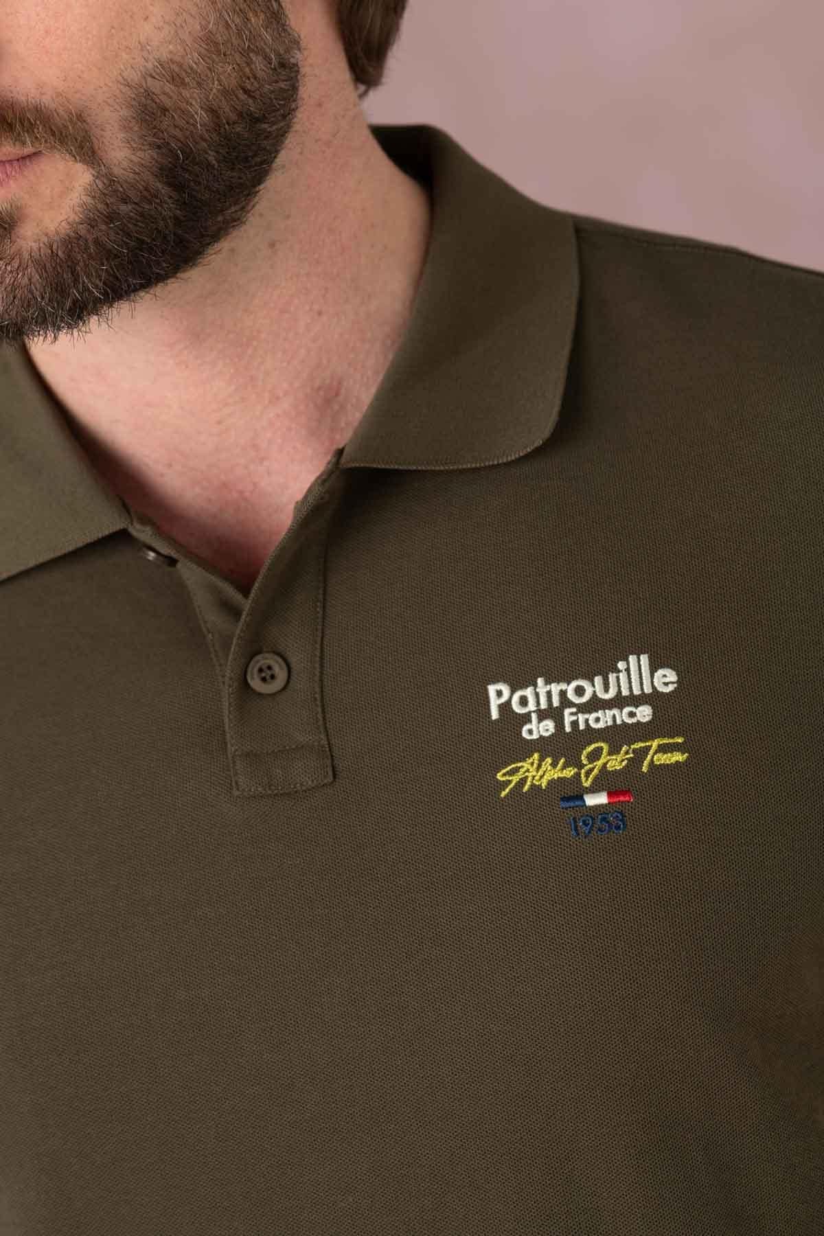 Patrouille de France khaki polo shirt - Image n°3