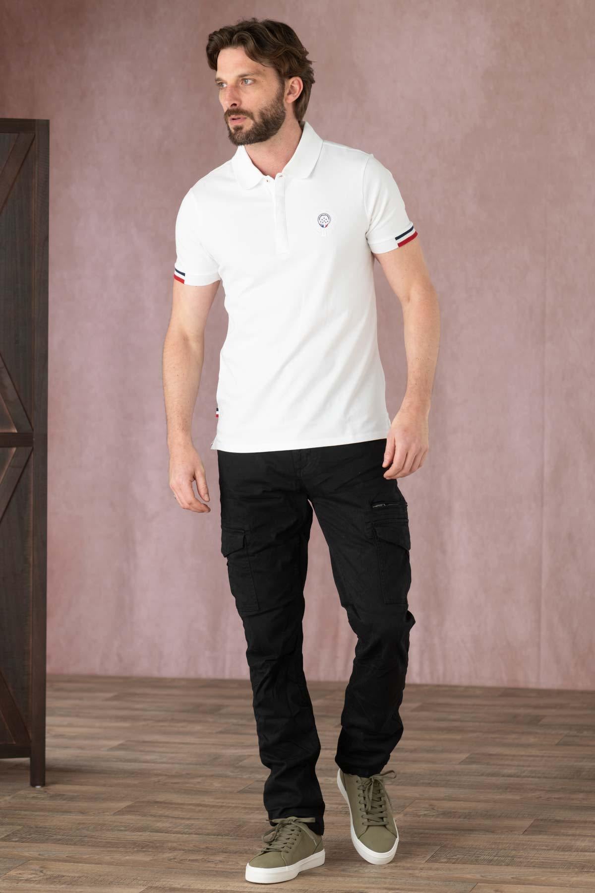 Patrouille de France white cotton polo shirt - Image n°2