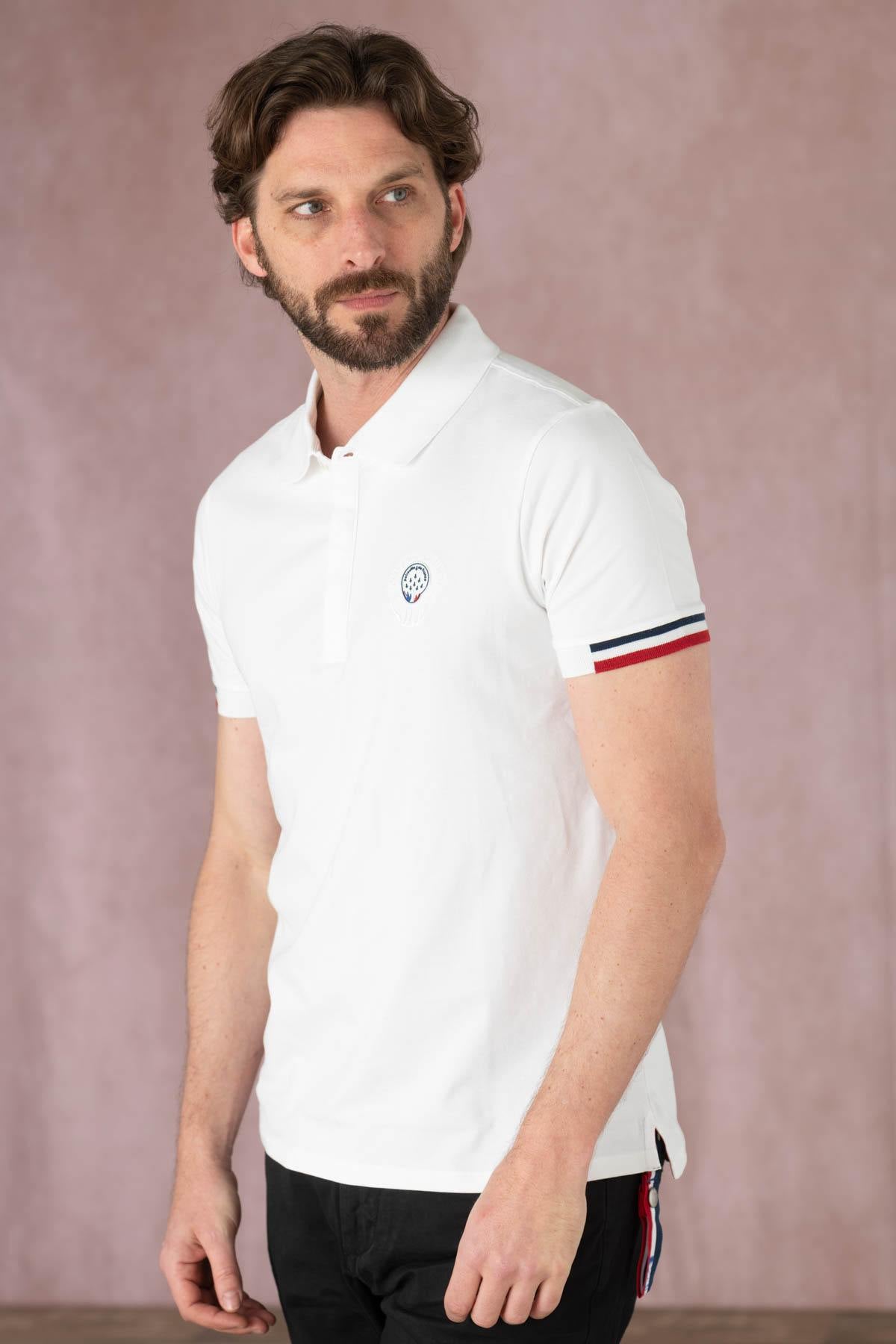 Patrouille de France white cotton polo shirt - Image n°1