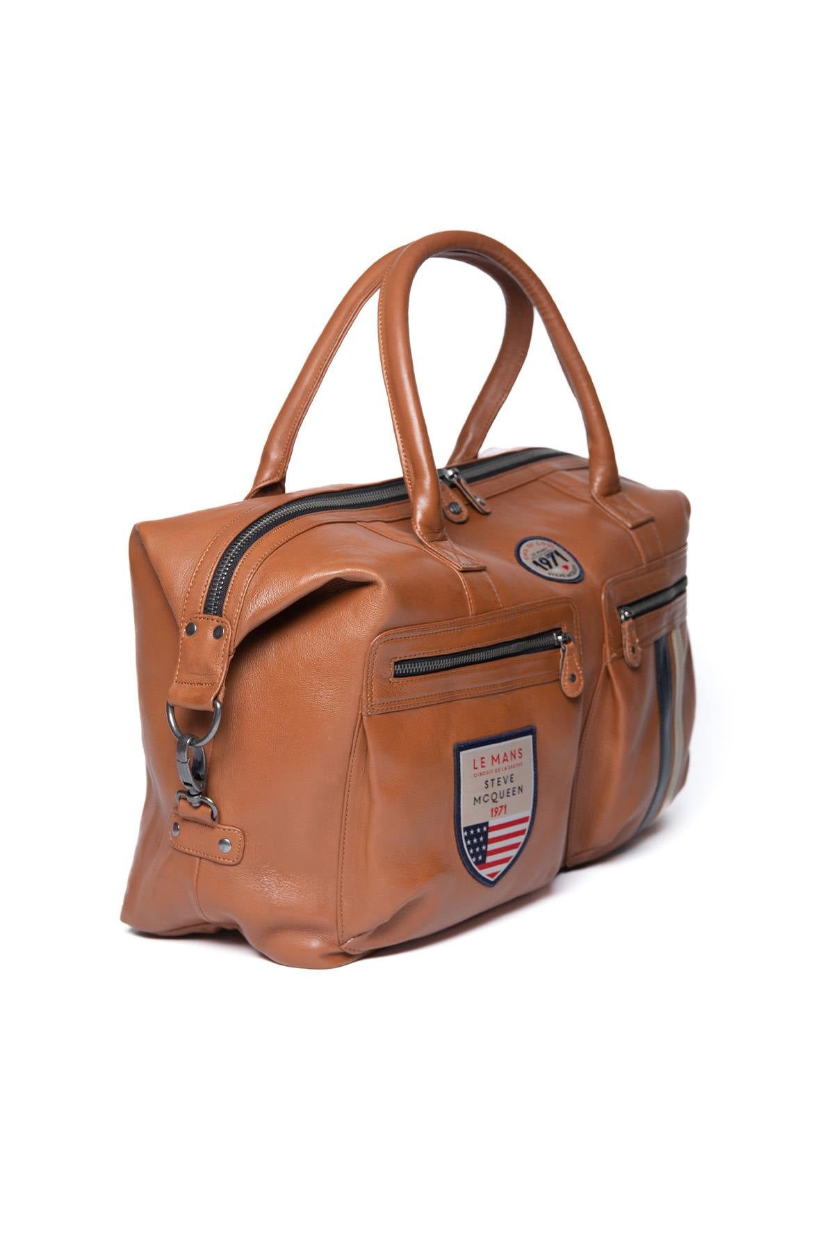 Camel racing universe leather travel bag - Image n°4