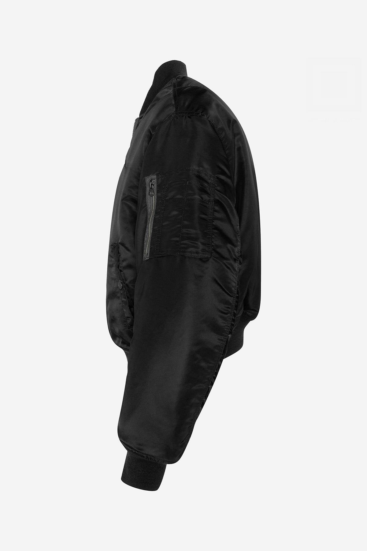 Black recycled nylon bombers - Image n°6