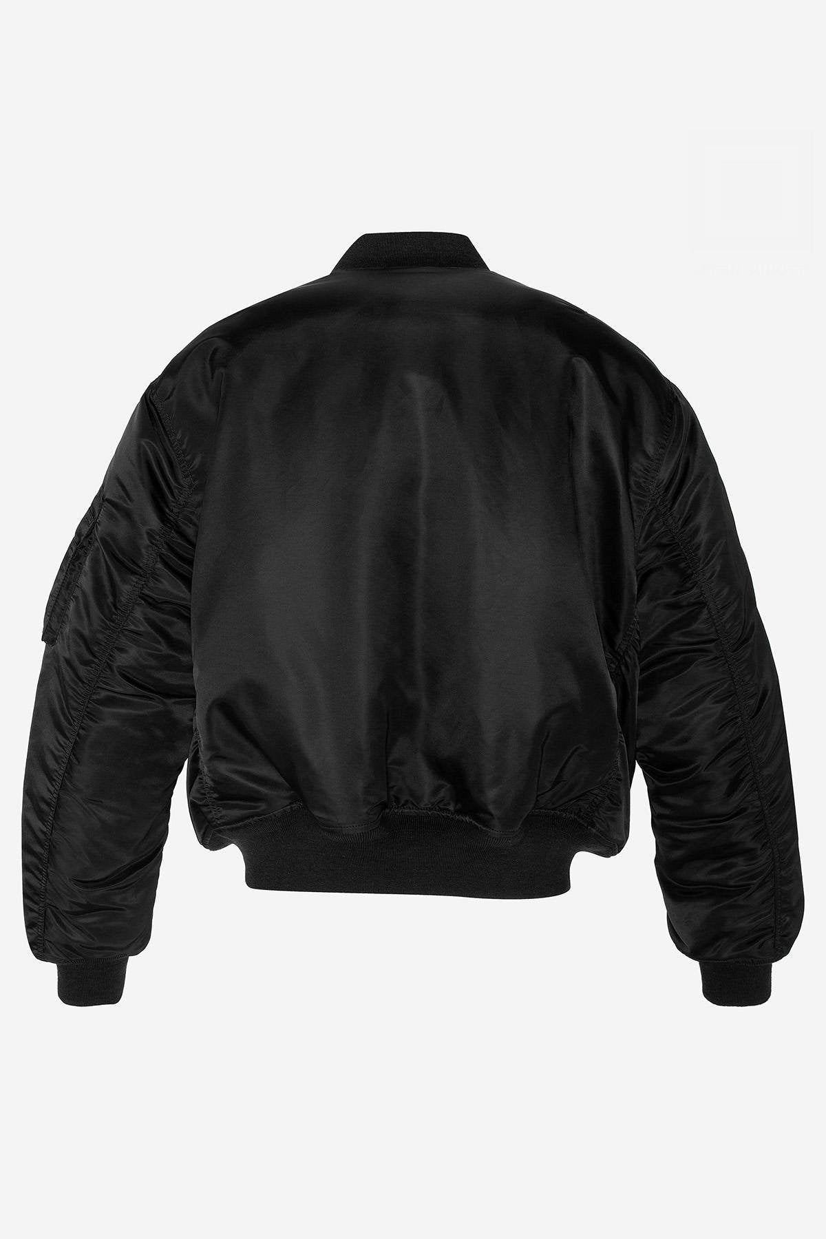 Black recycled nylon bombers - Image n°7