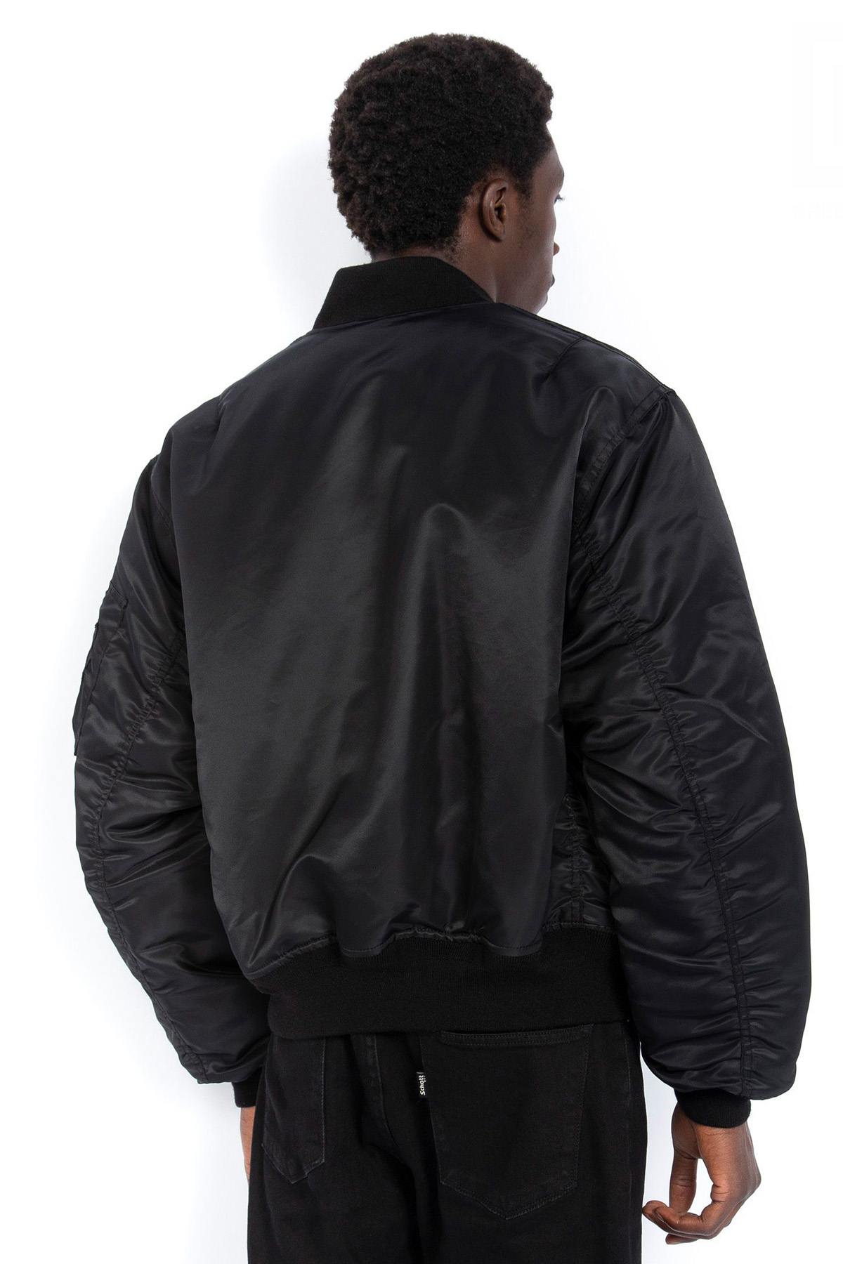 Black recycled nylon bombers - Image n°3