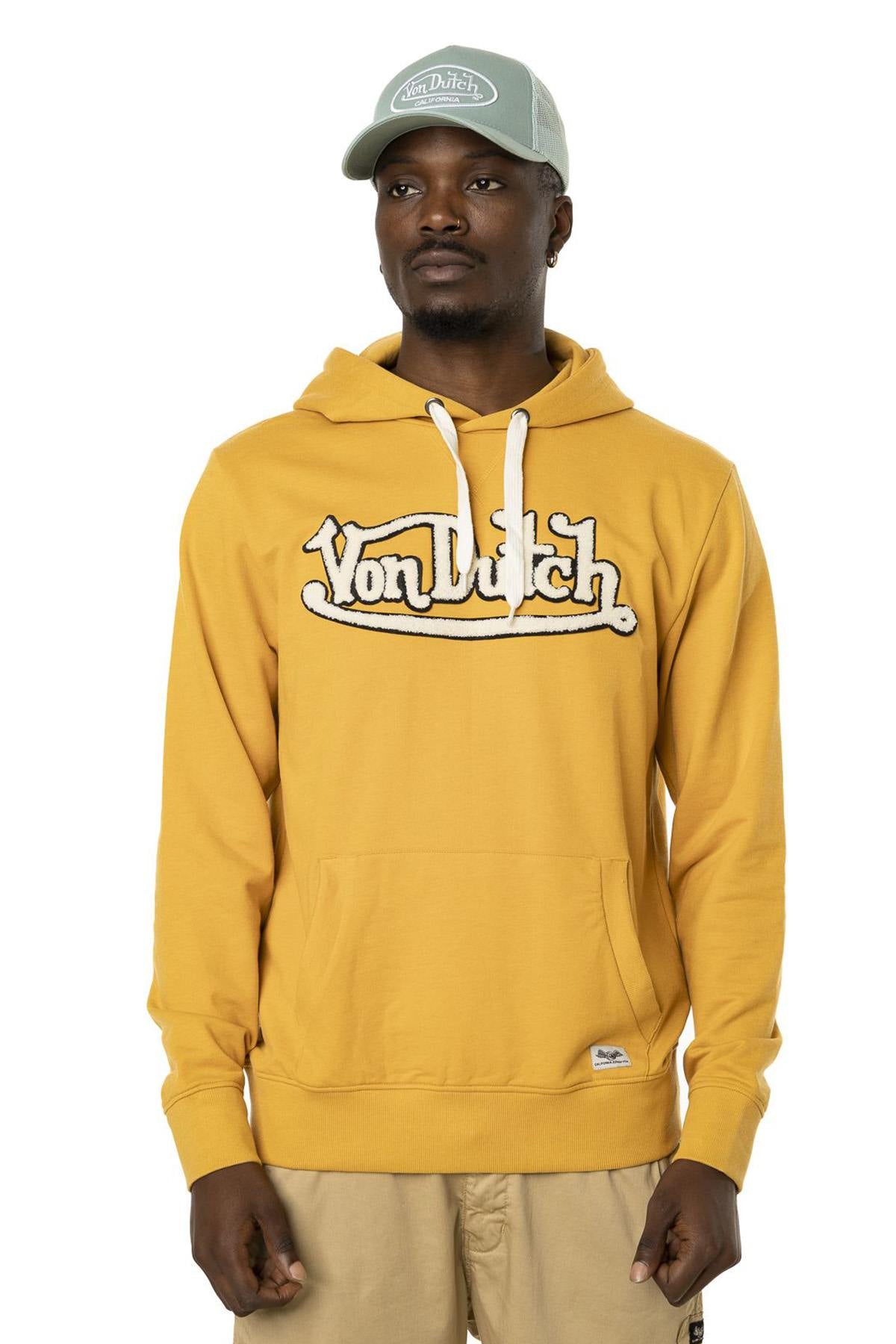 Yellow logo hoodie - Image n°1