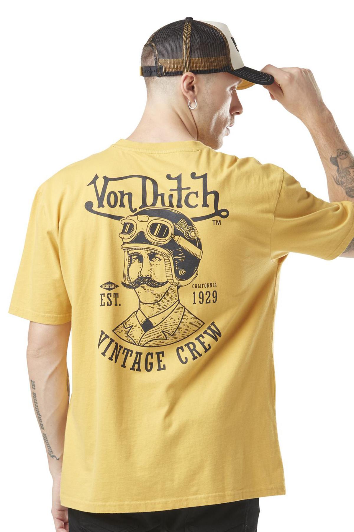 Yellow t-shirt with illustration on the back - Image n°2