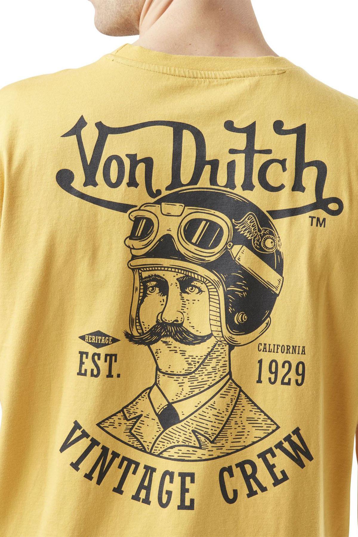 Yellow t-shirt with illustration on the back - Image n°4