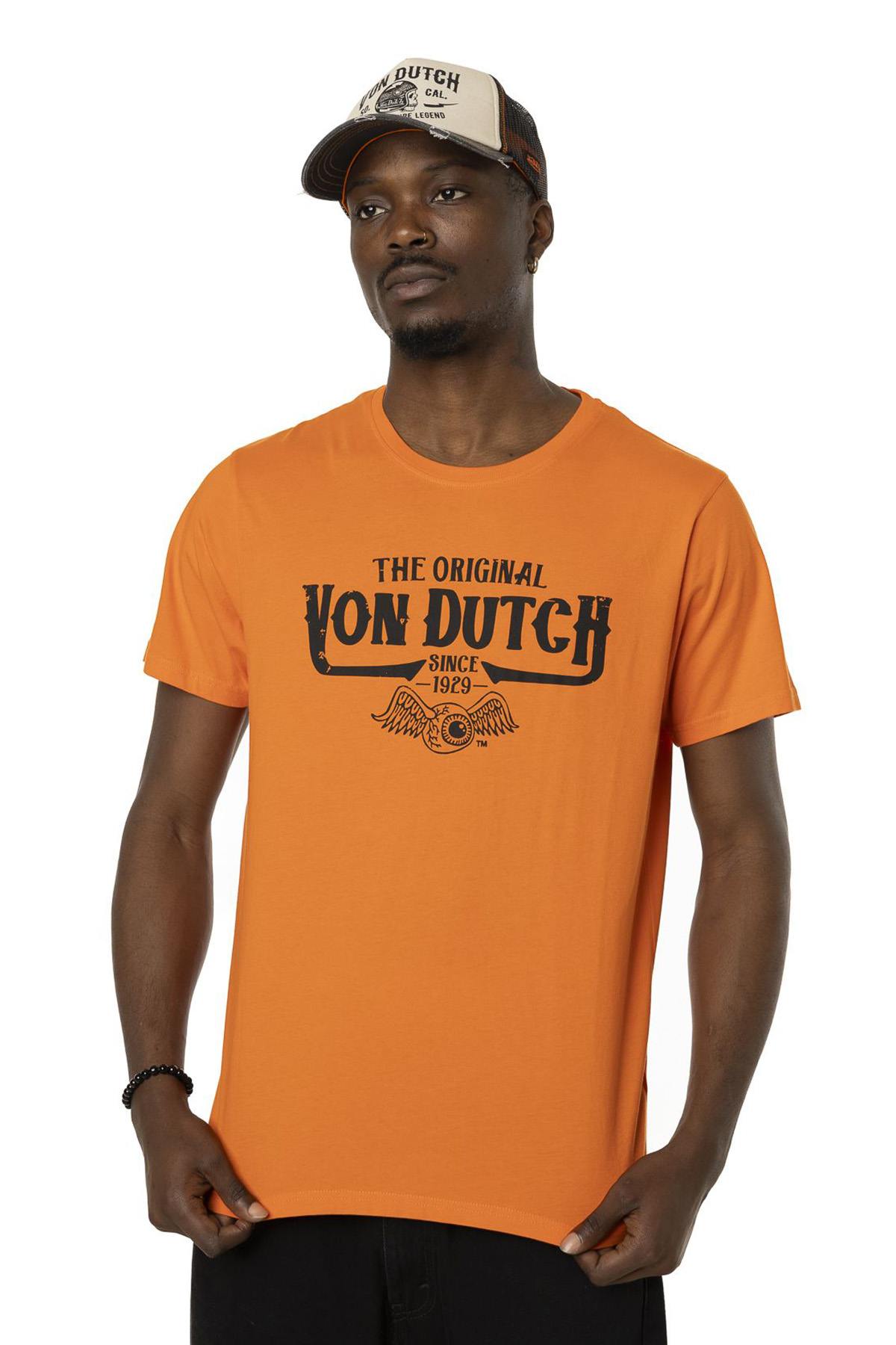 Orange and black t-shirt - Image n°1