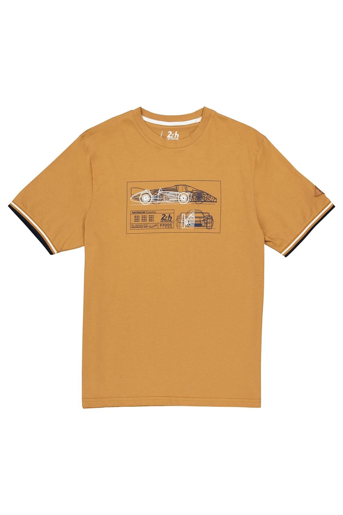 Camel t-shirt with racing pattern - Image n°3