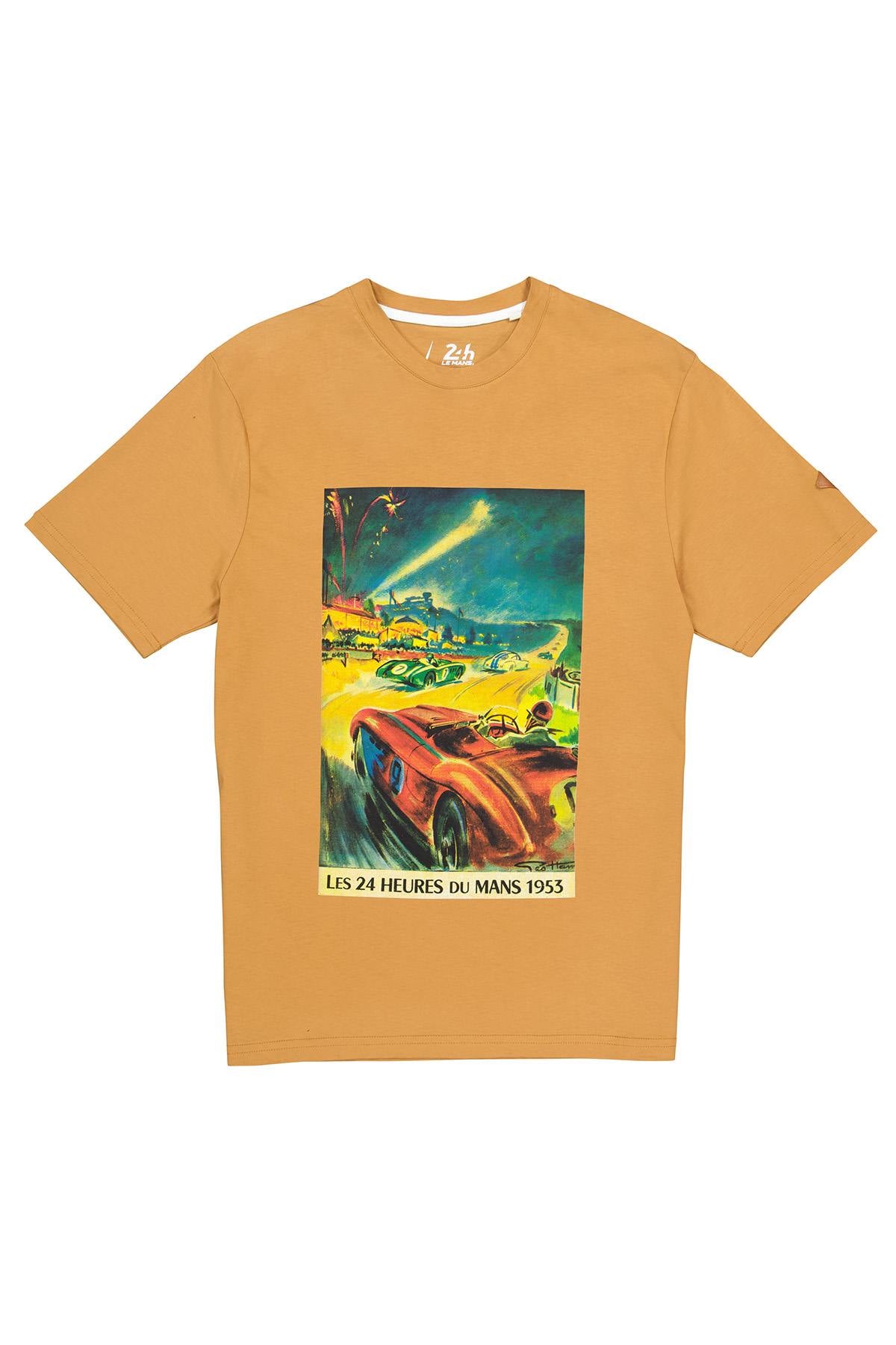 Camel T-shirt with racing paint effect pattern - Image n°3