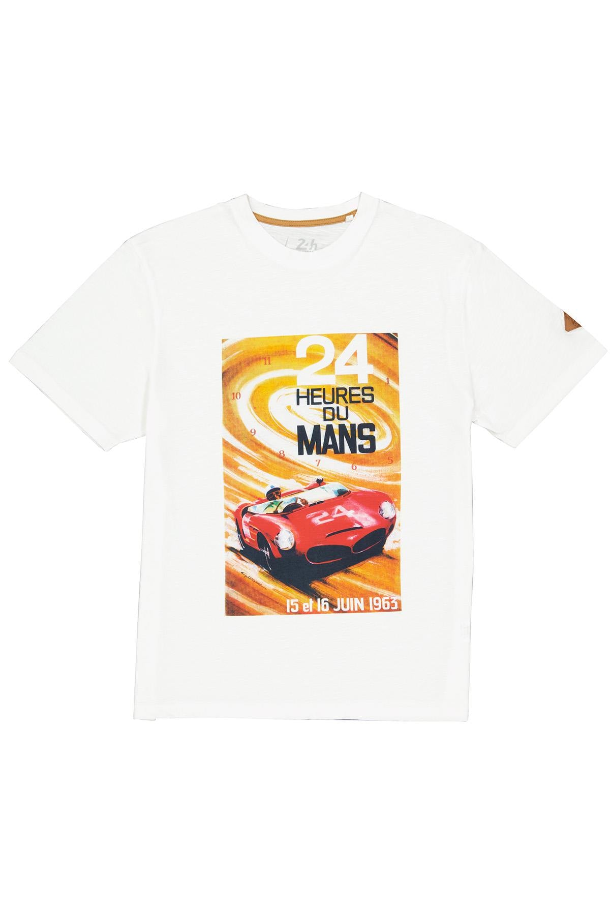 Ecru t-shirt with poster - Image n°4