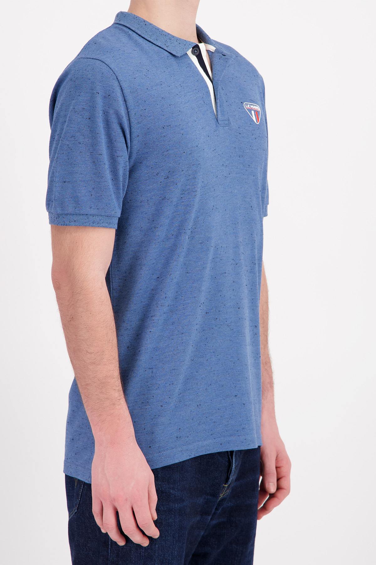 Steve McQueen injected blue polo shirt - Image n°4