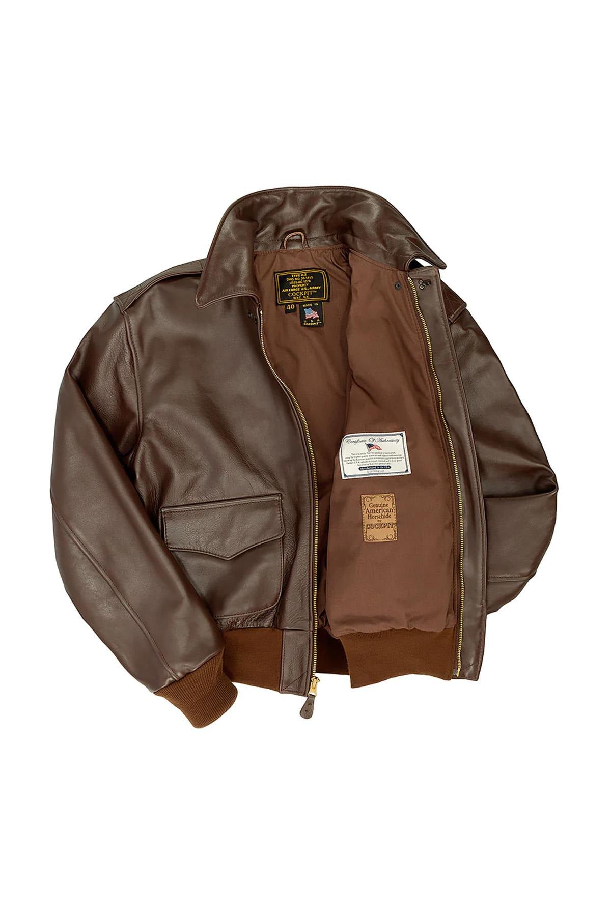 WWII-inspired leather pilot jacket - Image n°3