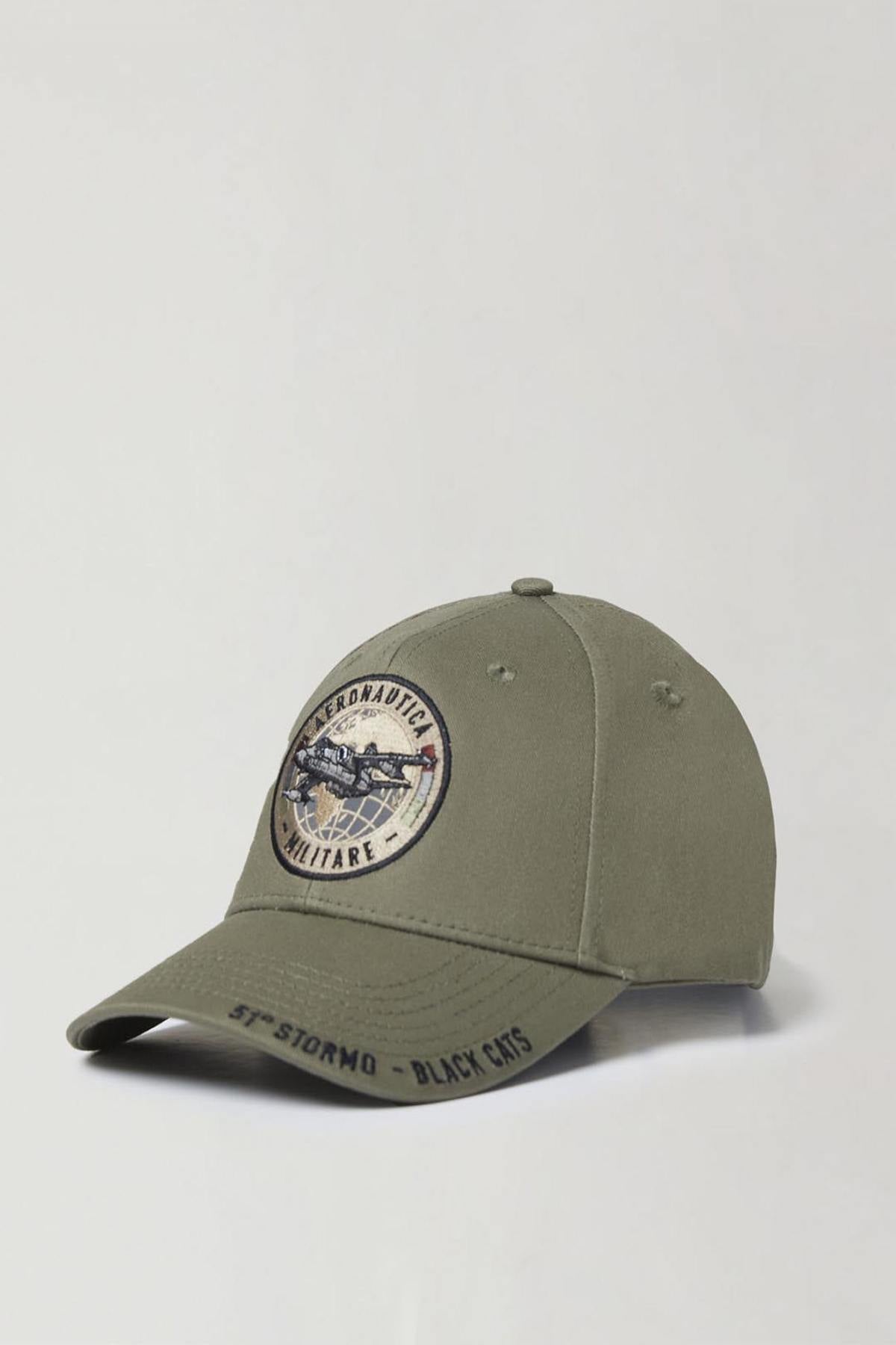 100% cotton sage green cap - Image n°1