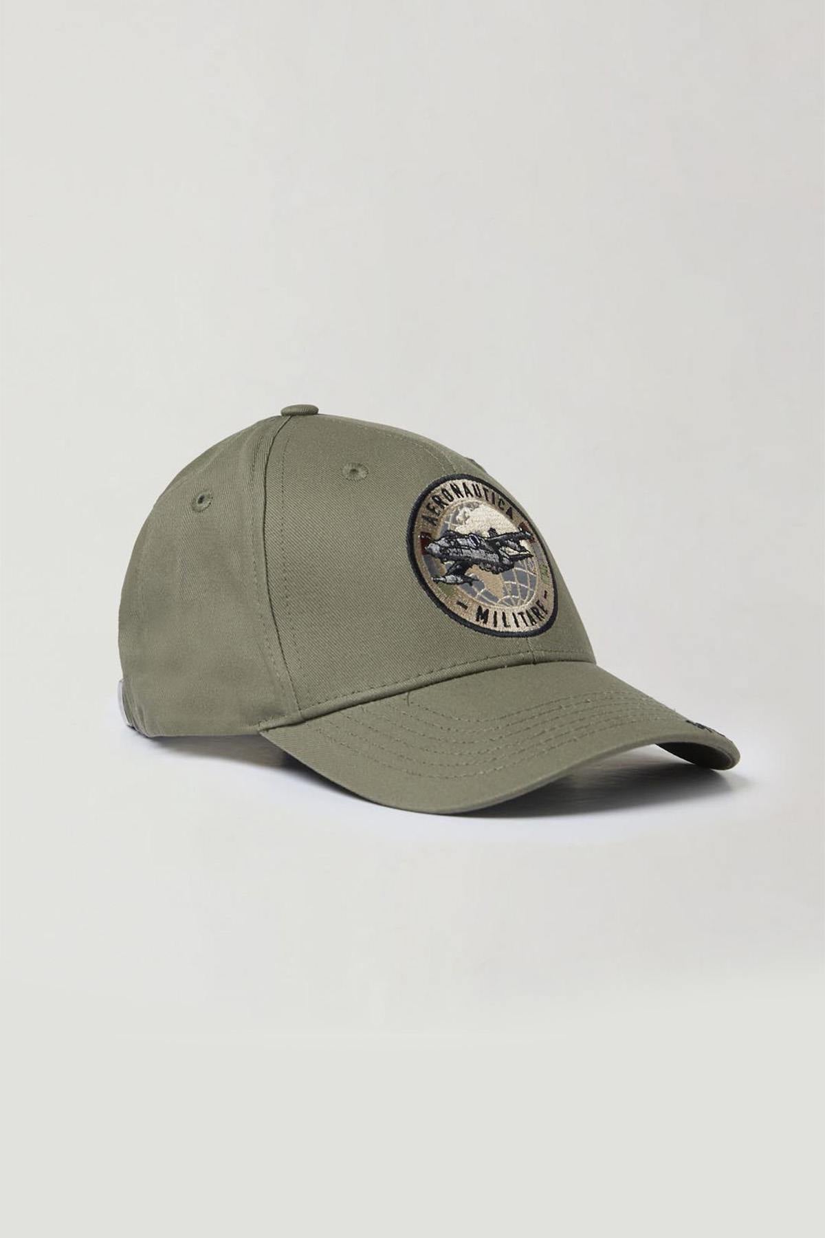 100% cotton sage green cap - Image n°3