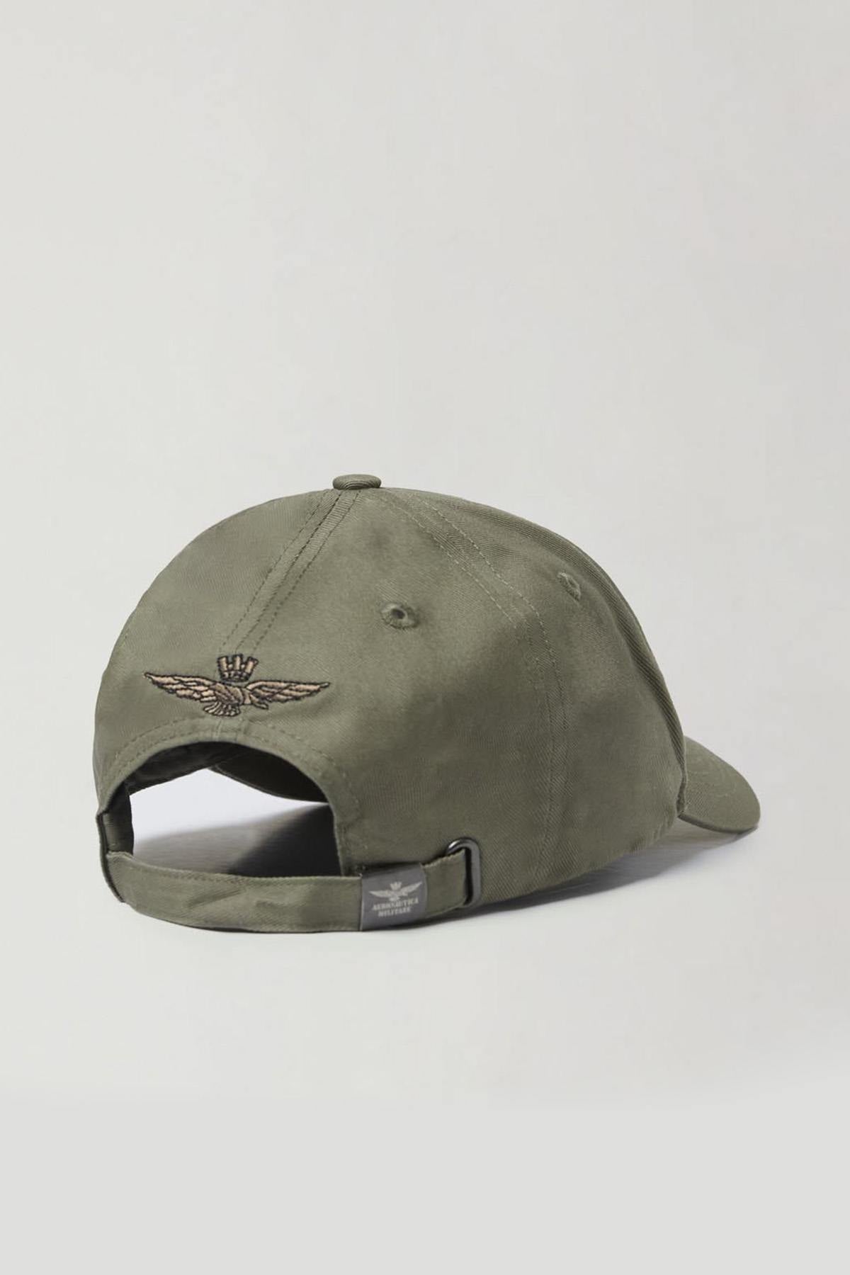 100% cotton sage green cap - Image n°2