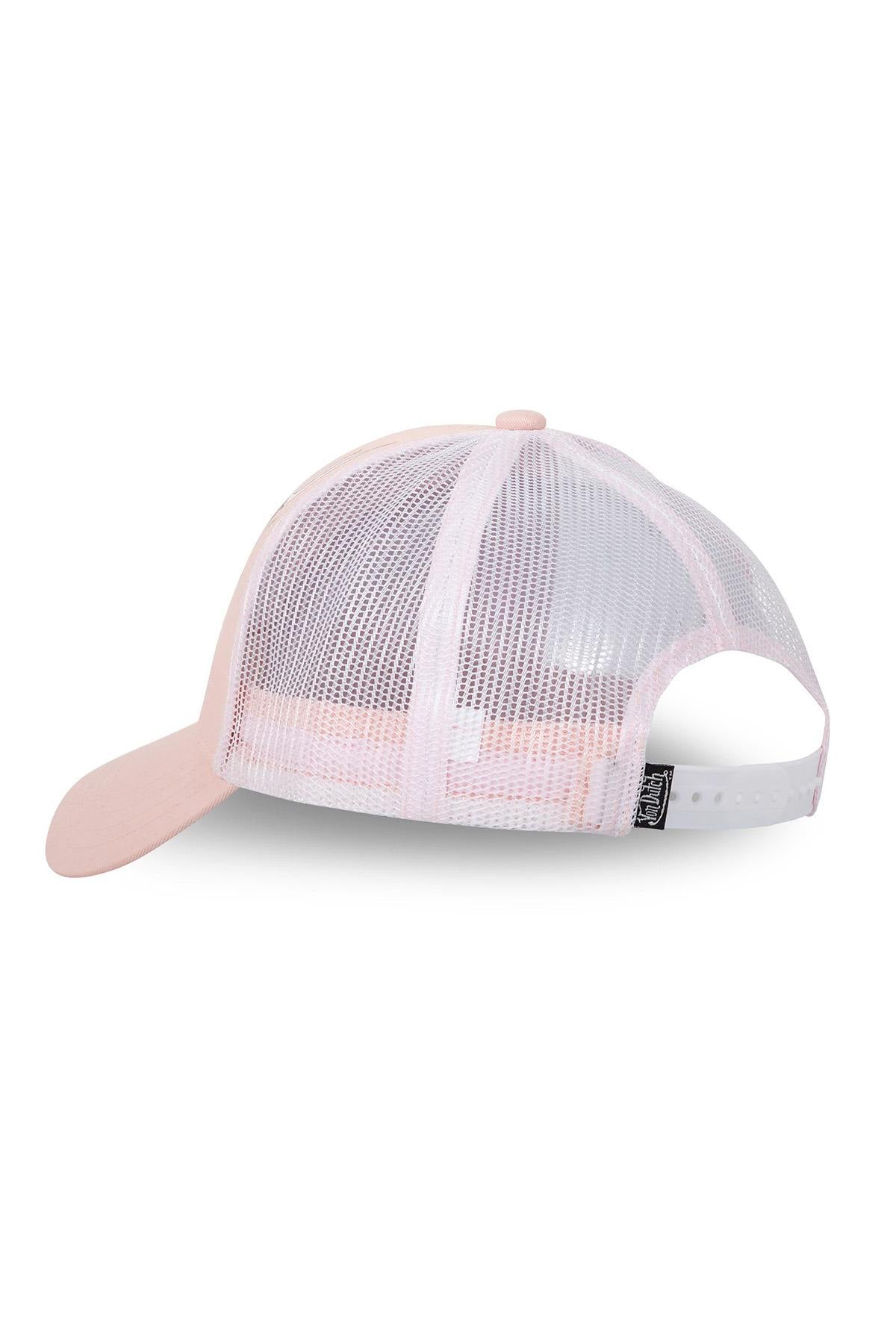 Pale pink cap with eagle print - Image n°4