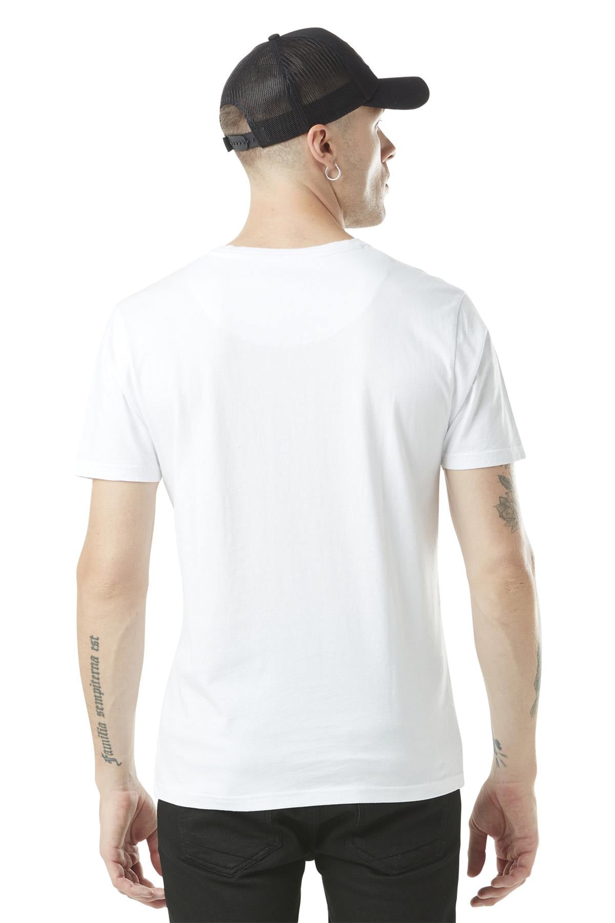 White t-shirt with black logo - Image n°3