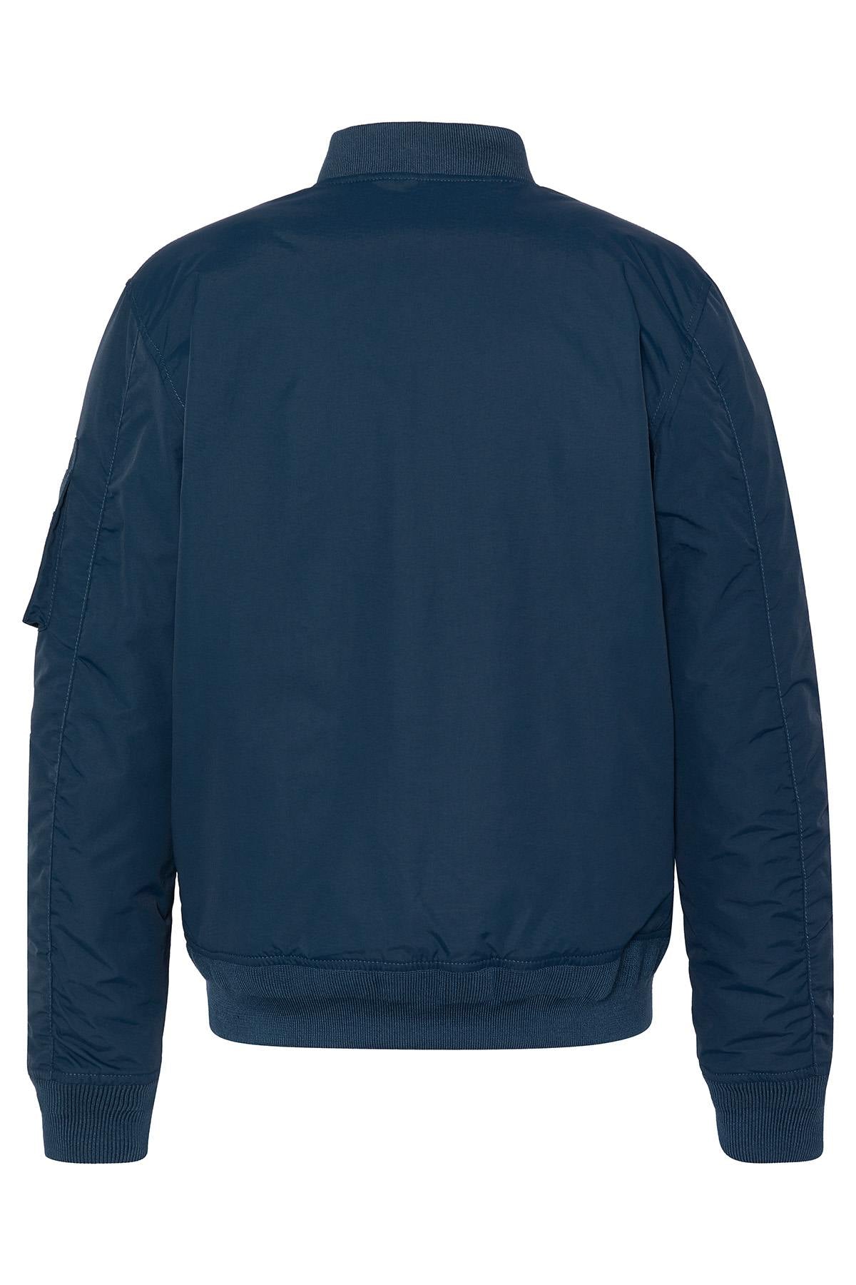 Blue nylon bomber jacket - Image n°6