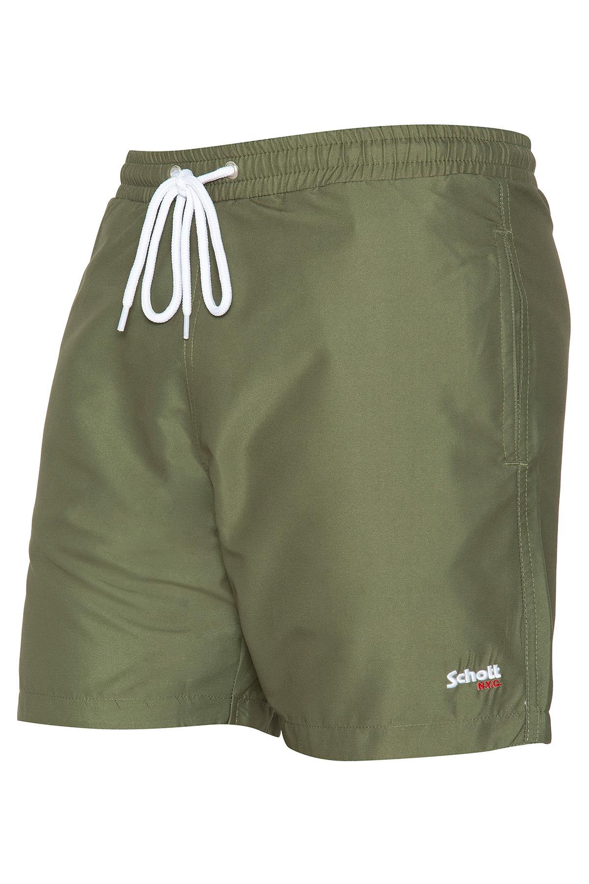 Khaki shorts with drawstrings - Image n°2