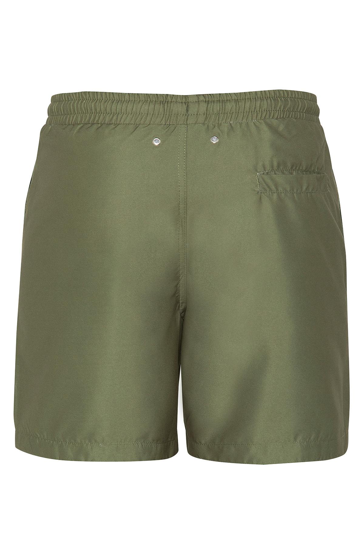 Khaki shorts with drawstrings - Image n°3