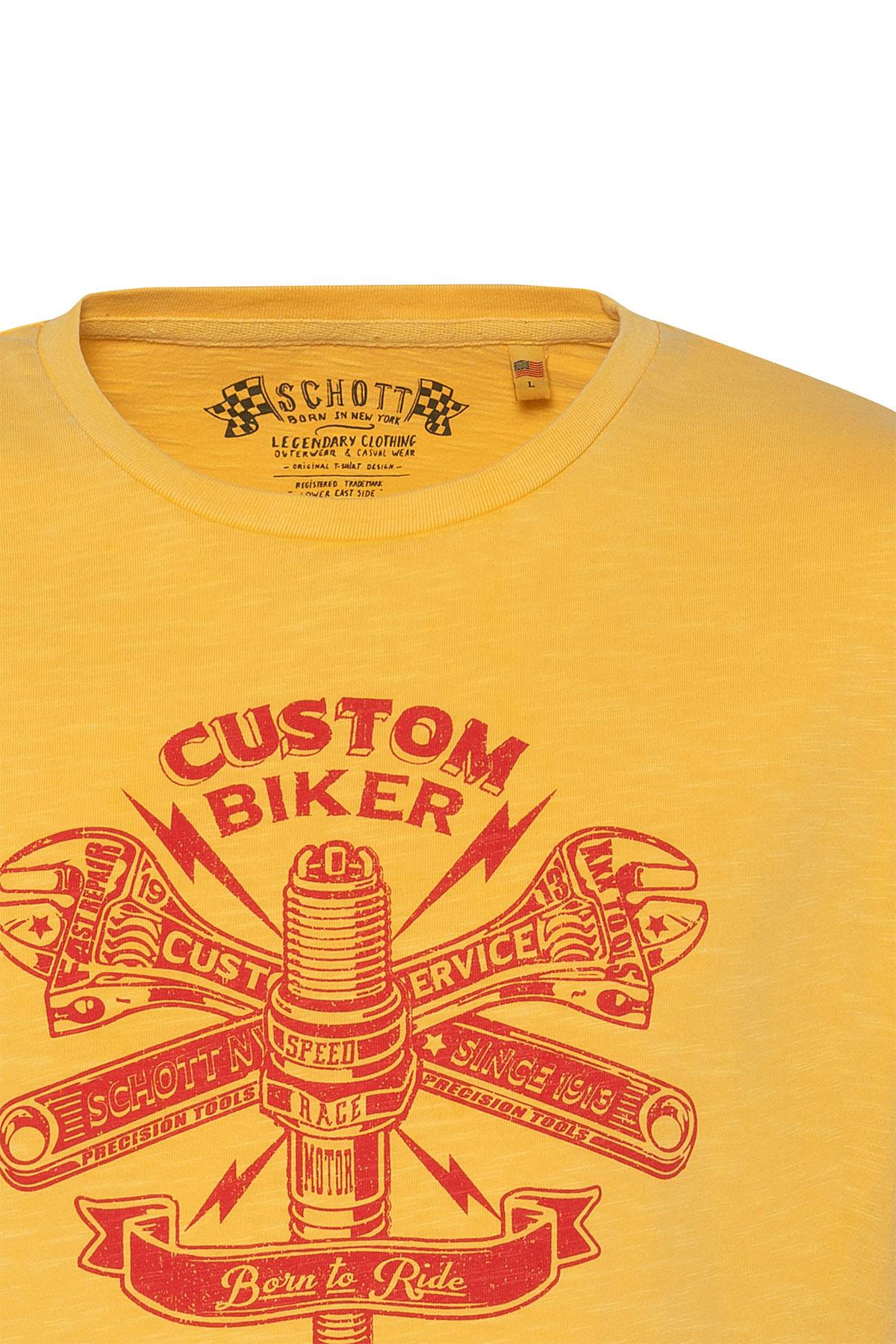 Yellow and red vintage style t-shirt - Image n°3