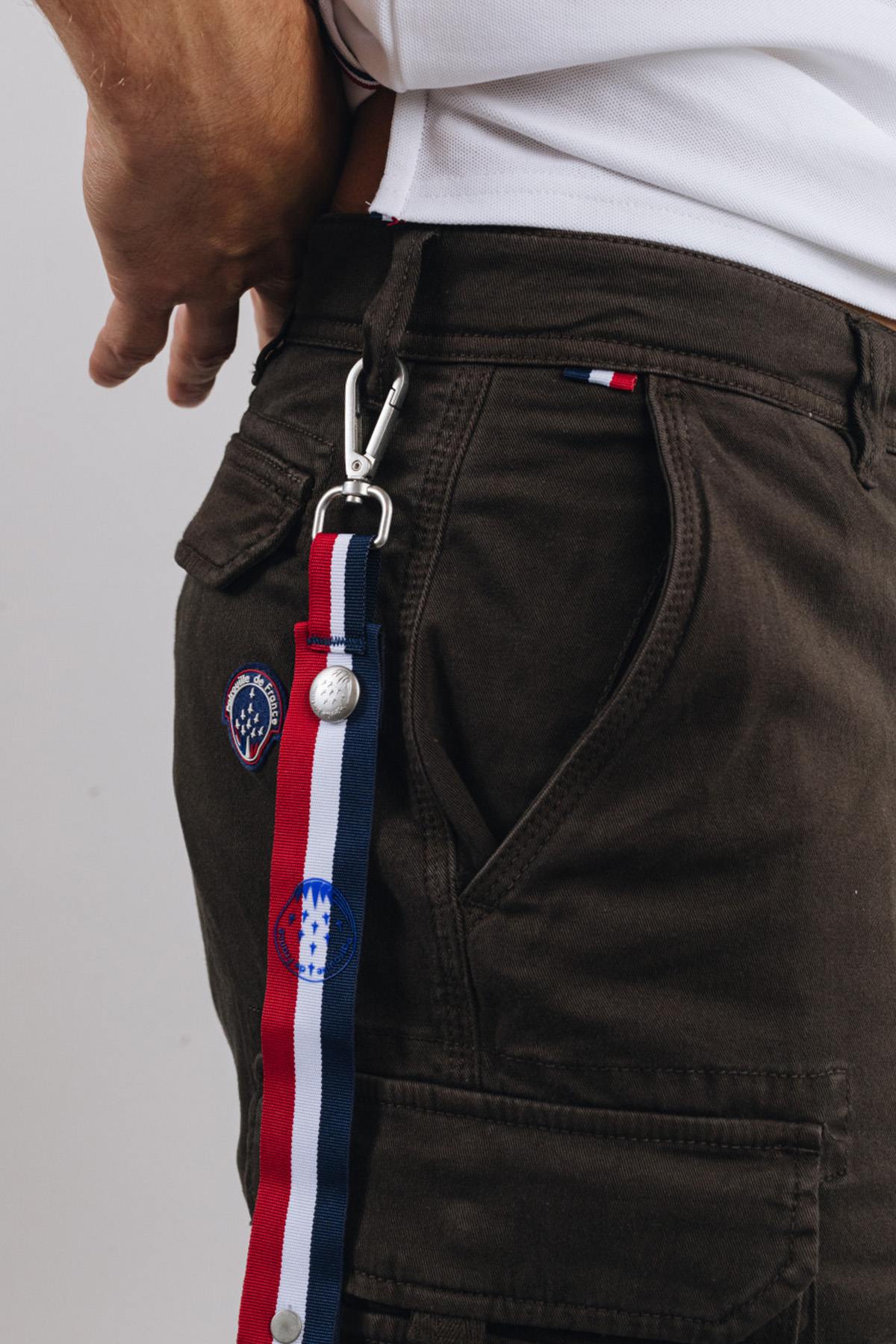 Patrouille de France khaki army shorts - Image n°5