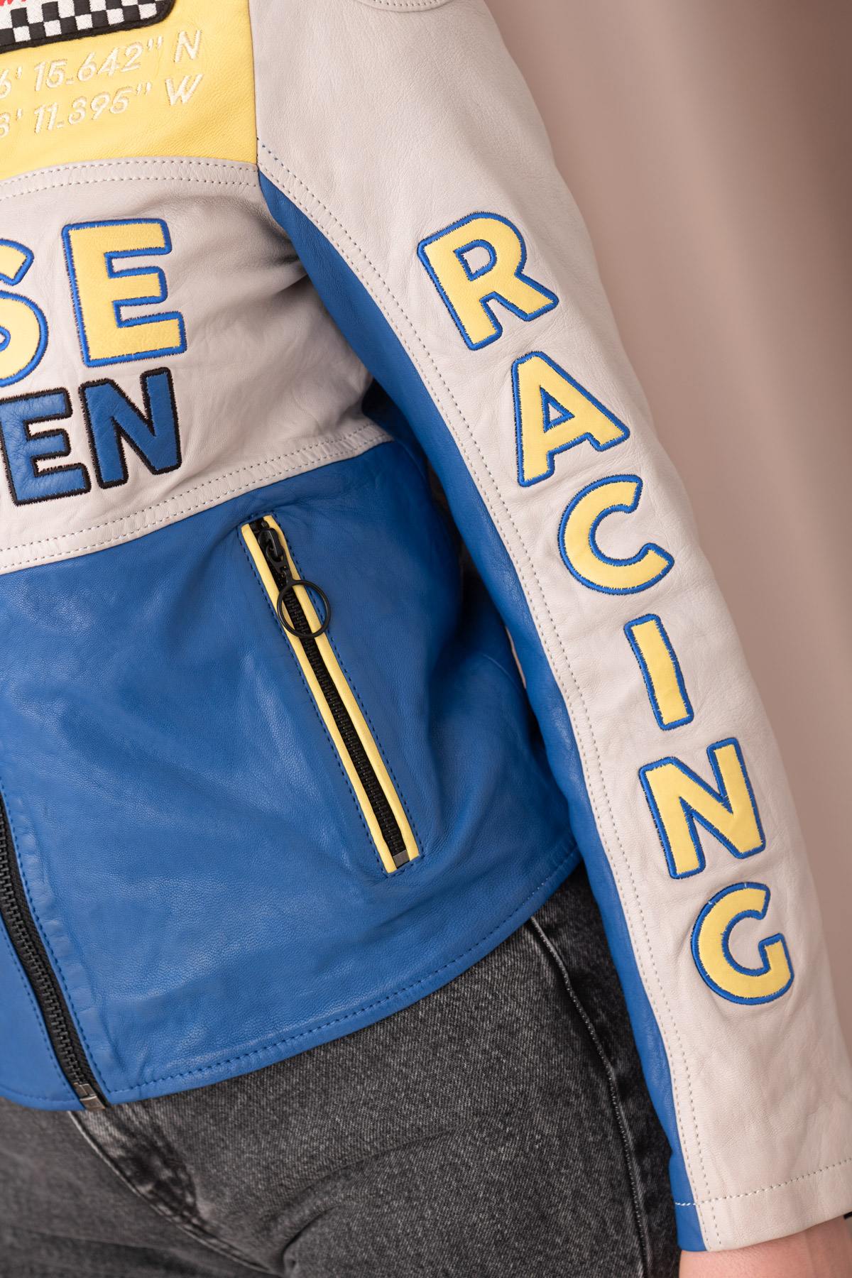 Women's racing leather jacket - Image n°8