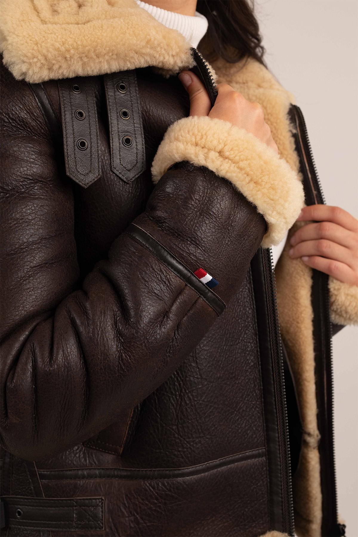 Patrouille de France sheepskin bomber - Image n°3