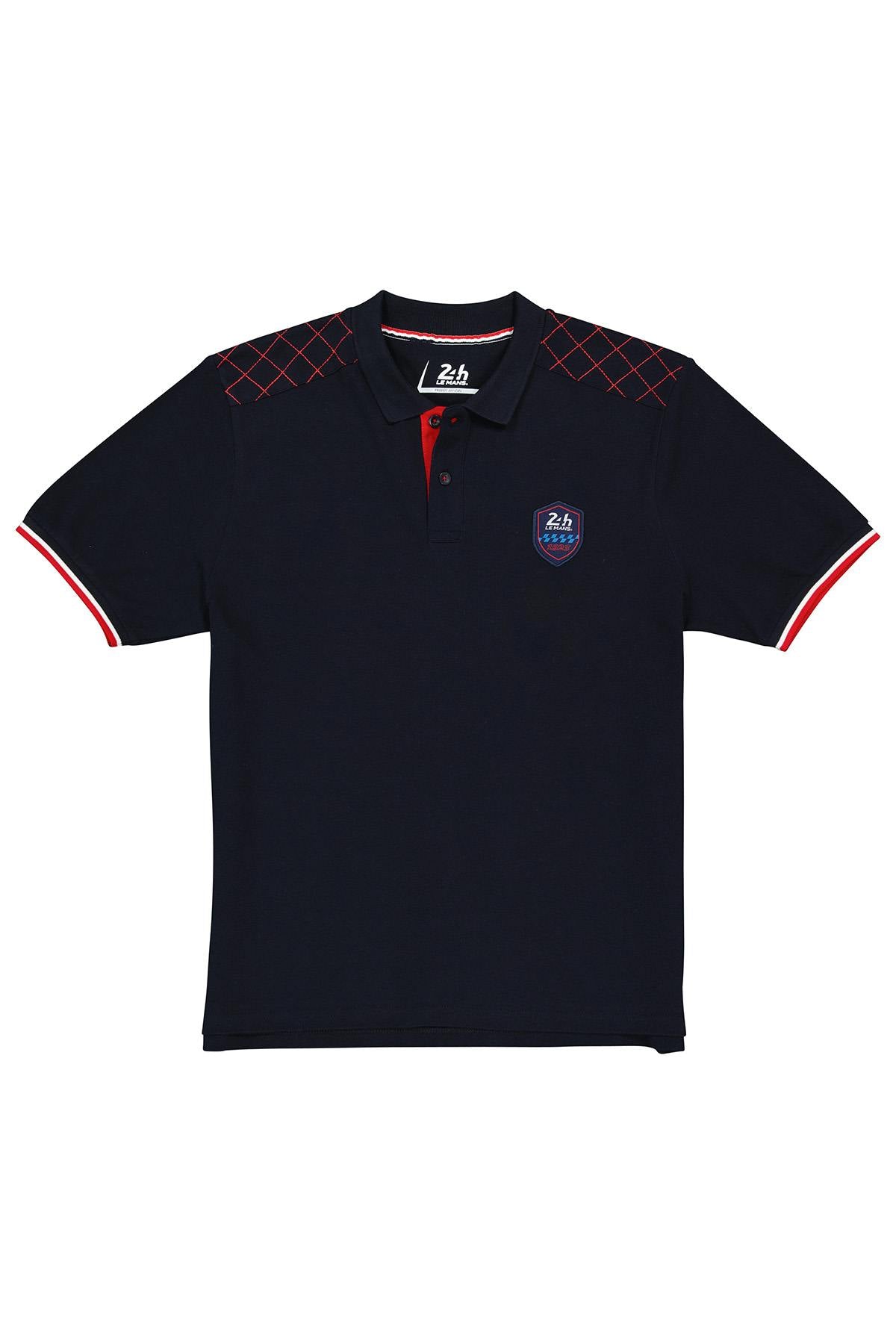 Navy blue cotton polo shirt from the 24h of Le Mans - Image n°4