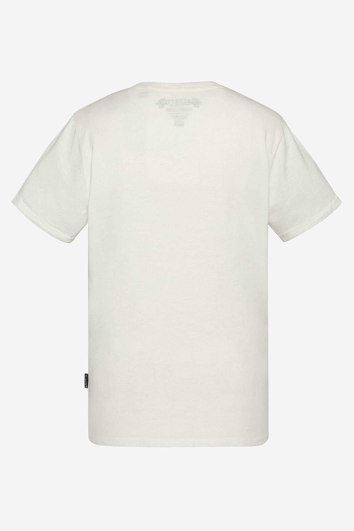 Off-white cotton T-shirt with heart print - Image n°5