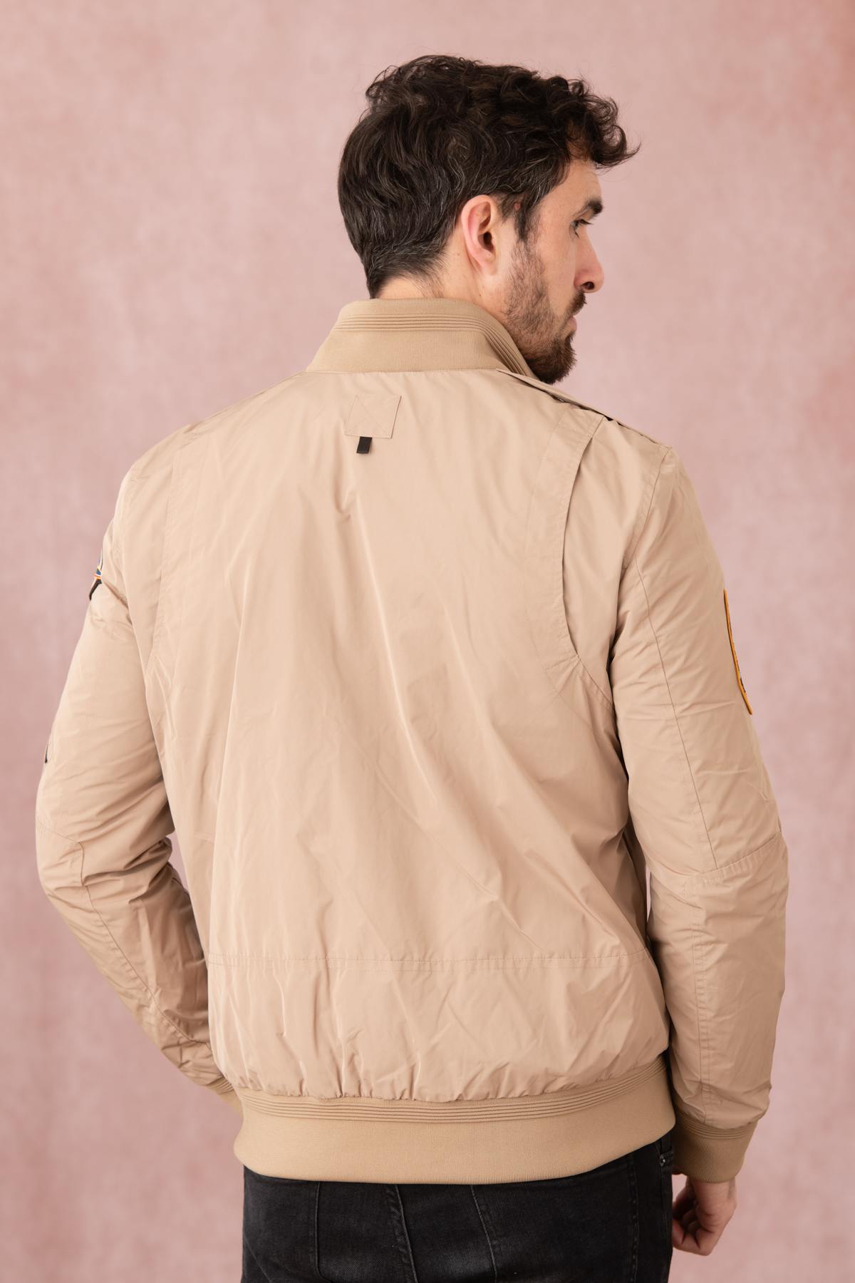 Sand-colored textile bomber from the Patrouille de France - Image n°7