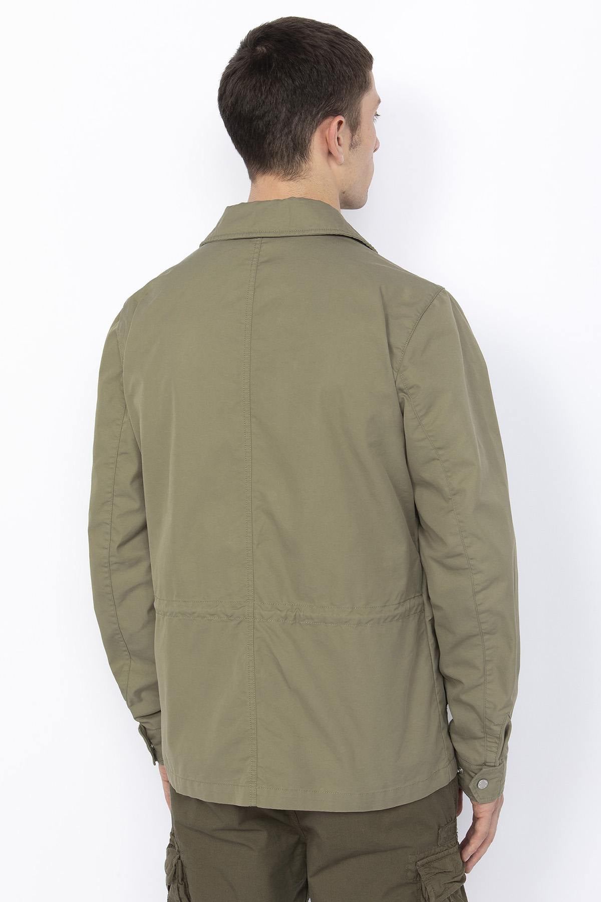 Sage khaki military jacket - Image n°4