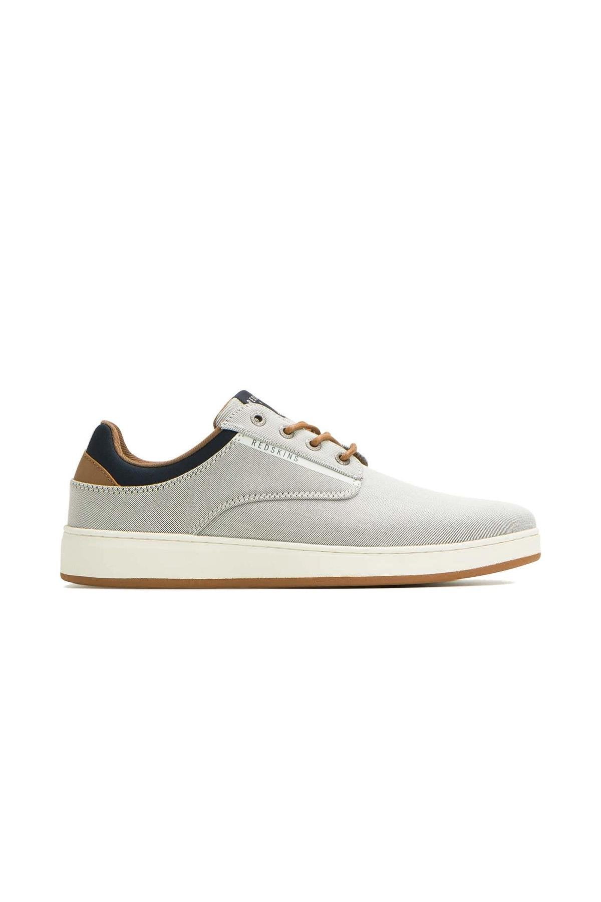 Gray and navy textile shoes - Image n°5