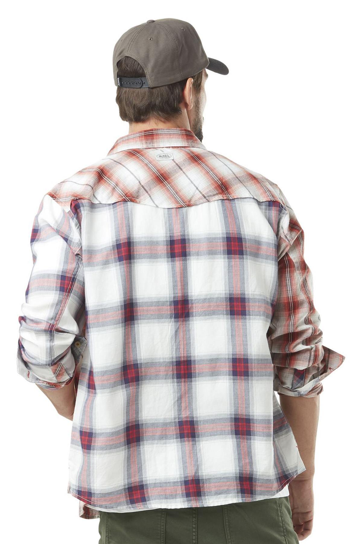 Checked cotton shirt with pockets - Image n°2