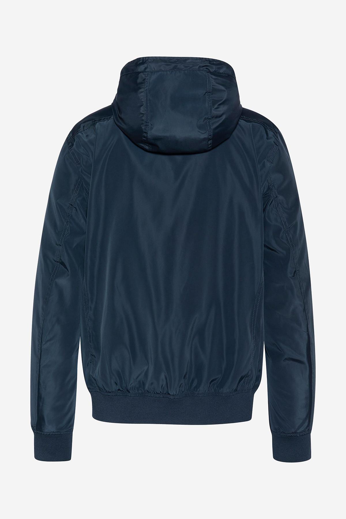 Ocean blue hooded windbreaker - Image n°2