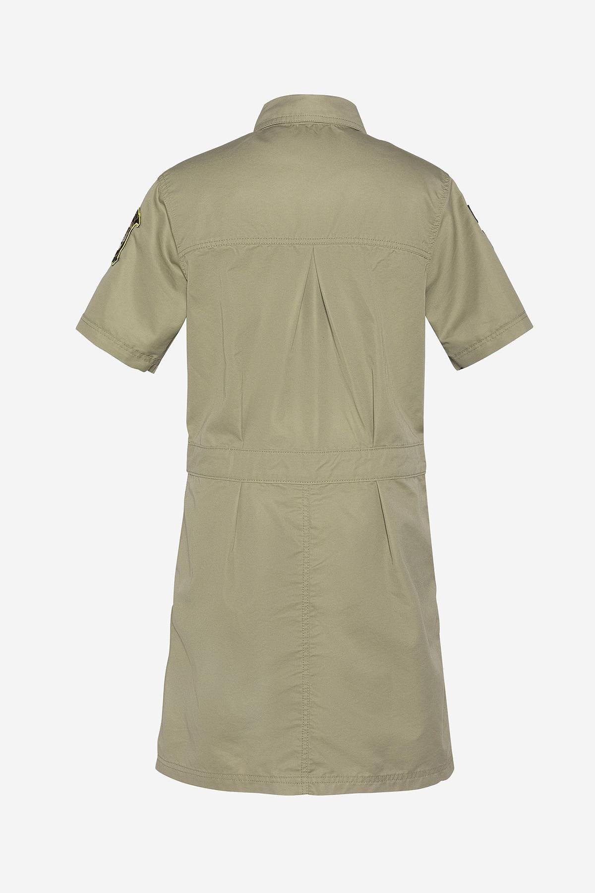 Army dress in sage khaki color - Image n°3