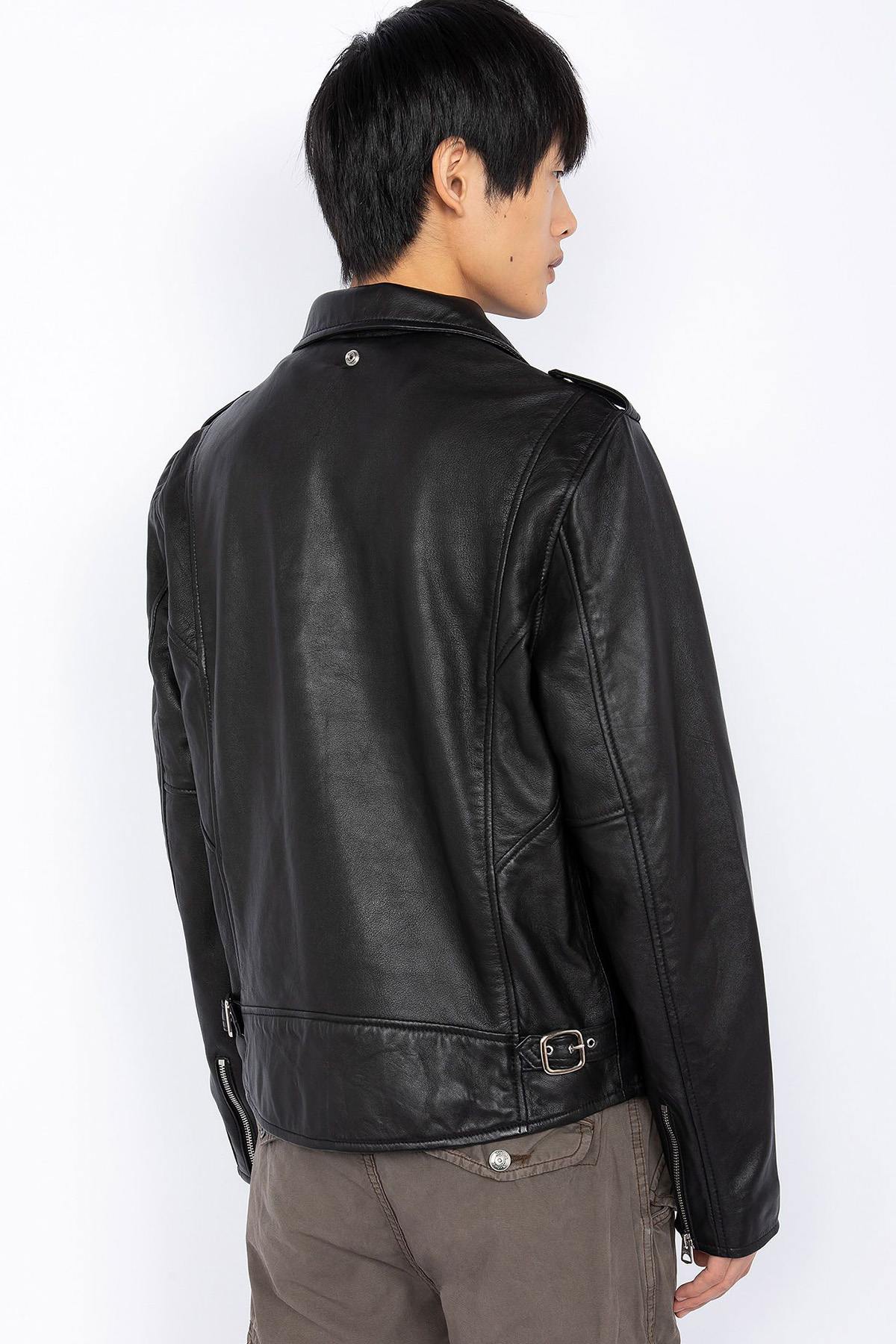 Perfecto in black vegetable-tanned leather - Image n°2