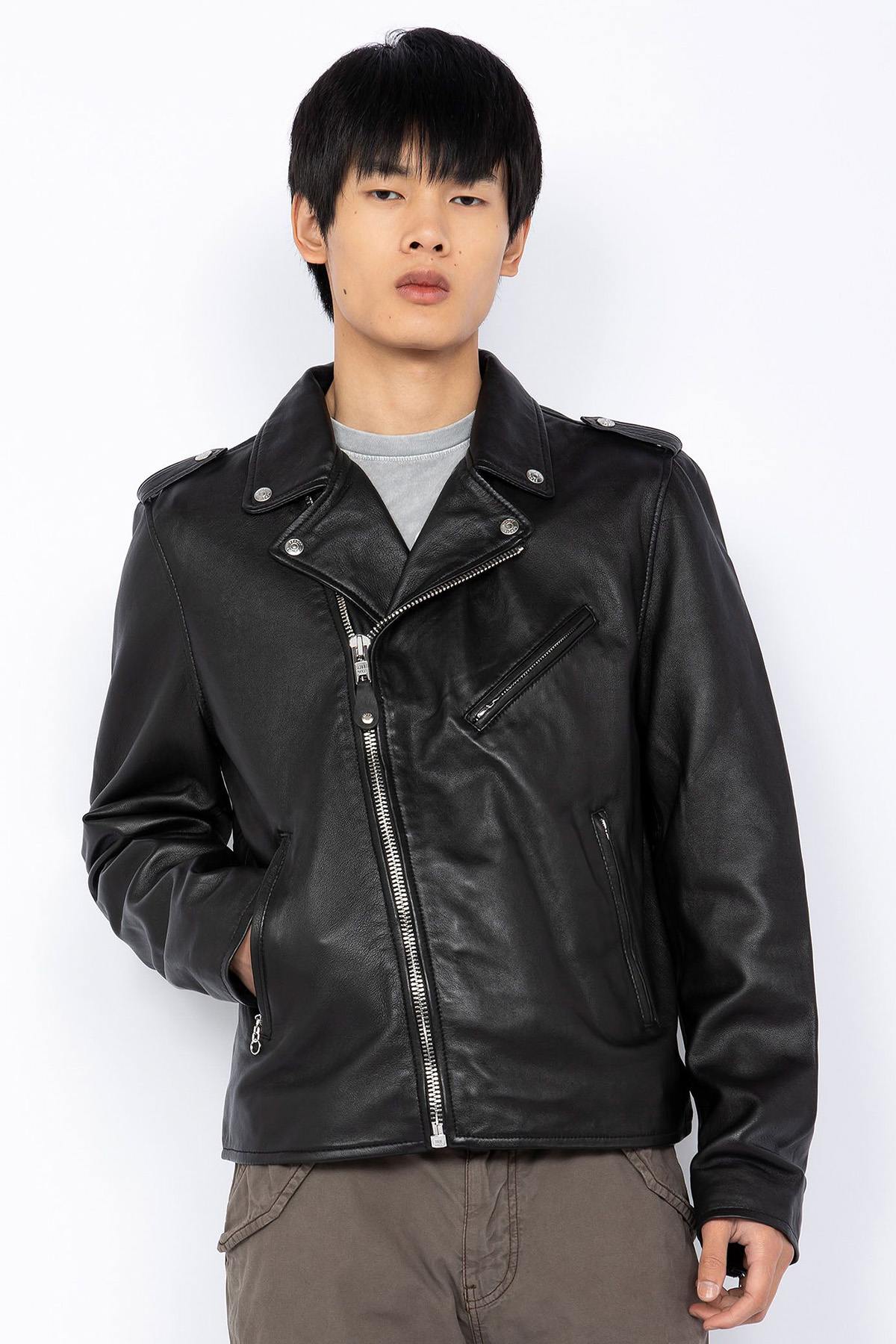 Perfecto in black vegetable-tanned leather - Image n°6