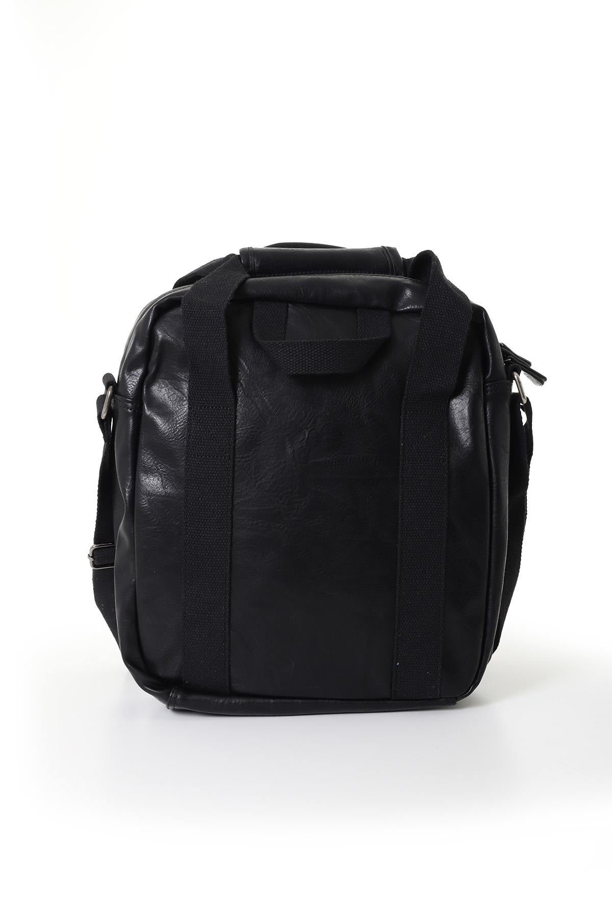 Large black faux leather bag - Image n°2