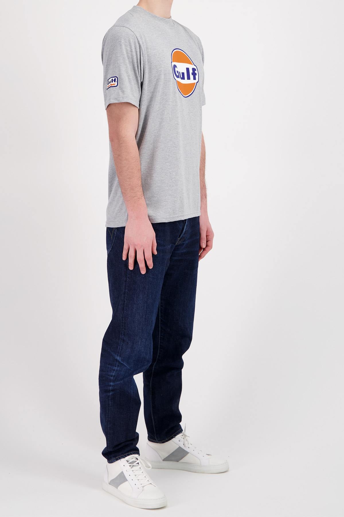 Gray cotton t-shirt with Gulf logo - Image n°3