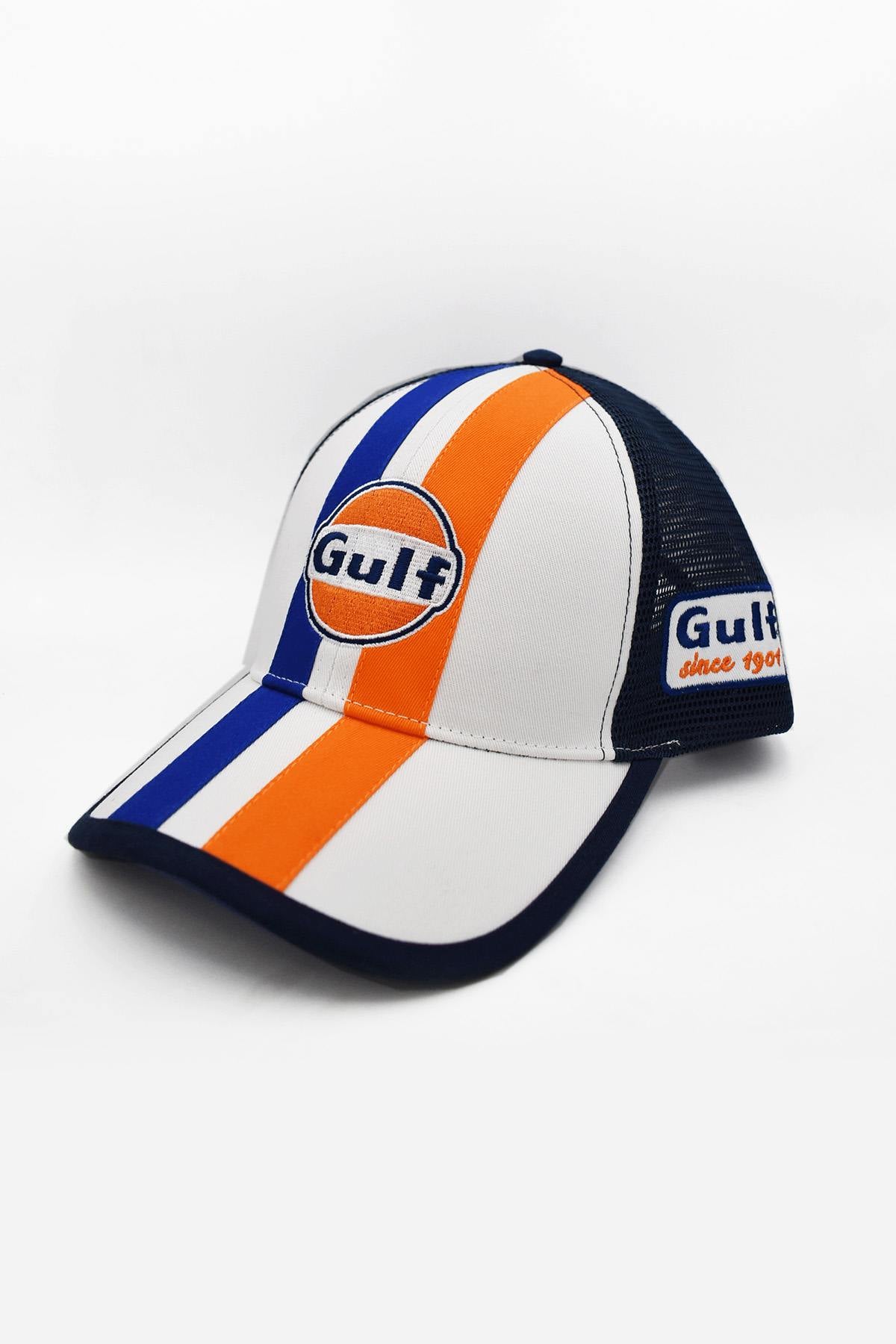 Gulf racing pattern cotton cap - Image n°1