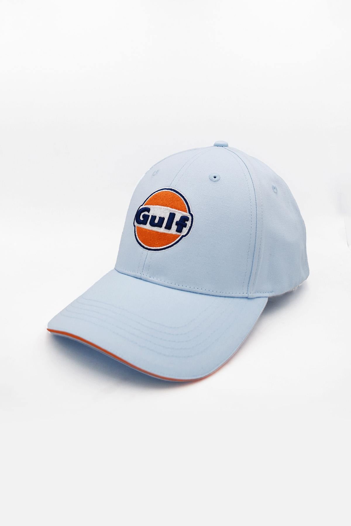 Light blue cotton cap with Gulf logo - Image n°1